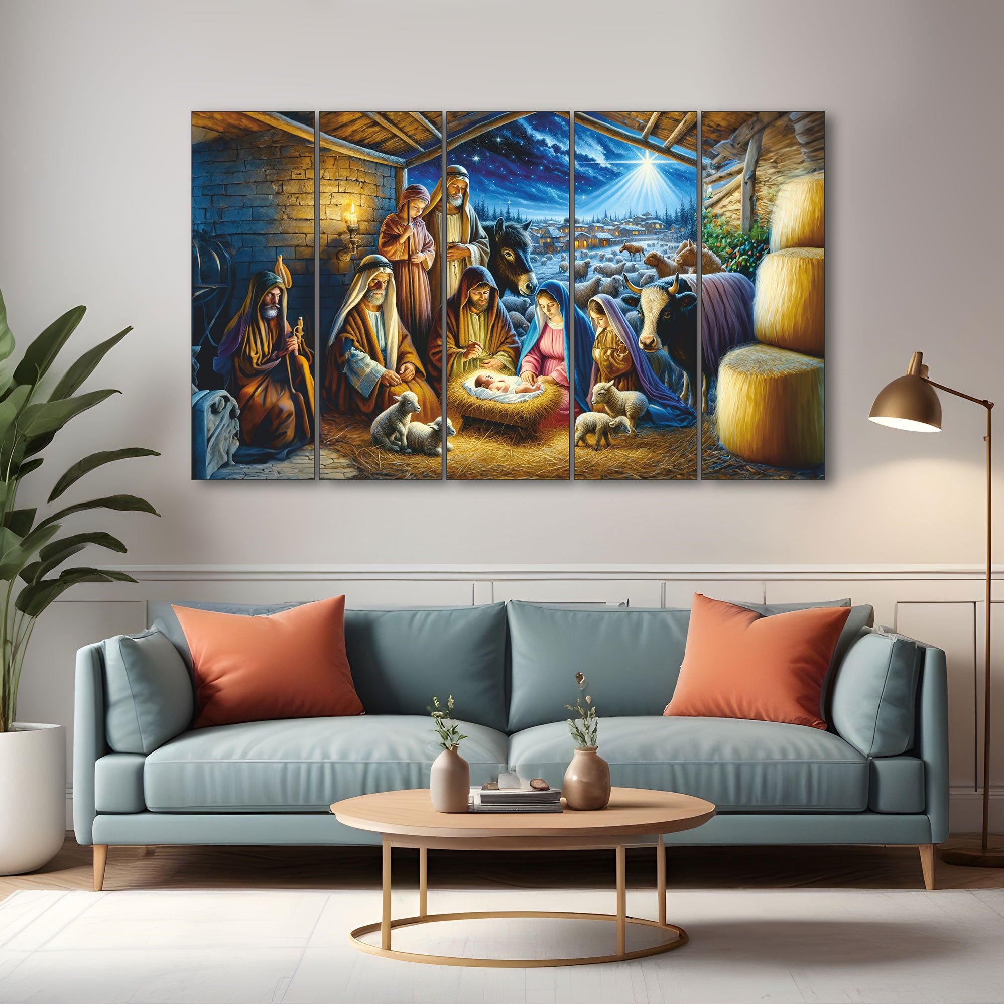 Jesus Painting with frame Big Size Wall Art for living room,Bedroom,Drawing room,Hotels