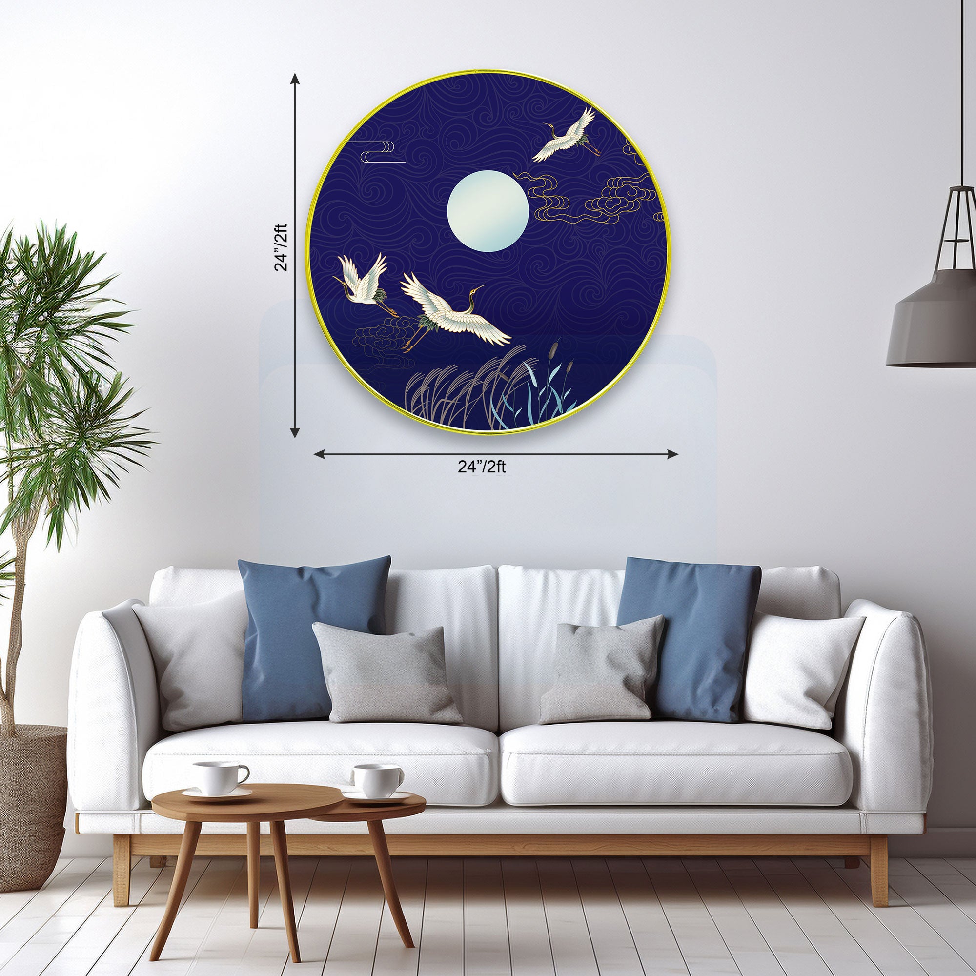 Birds Sparkle Wooden Wall Plate for Home Decoration Art-32