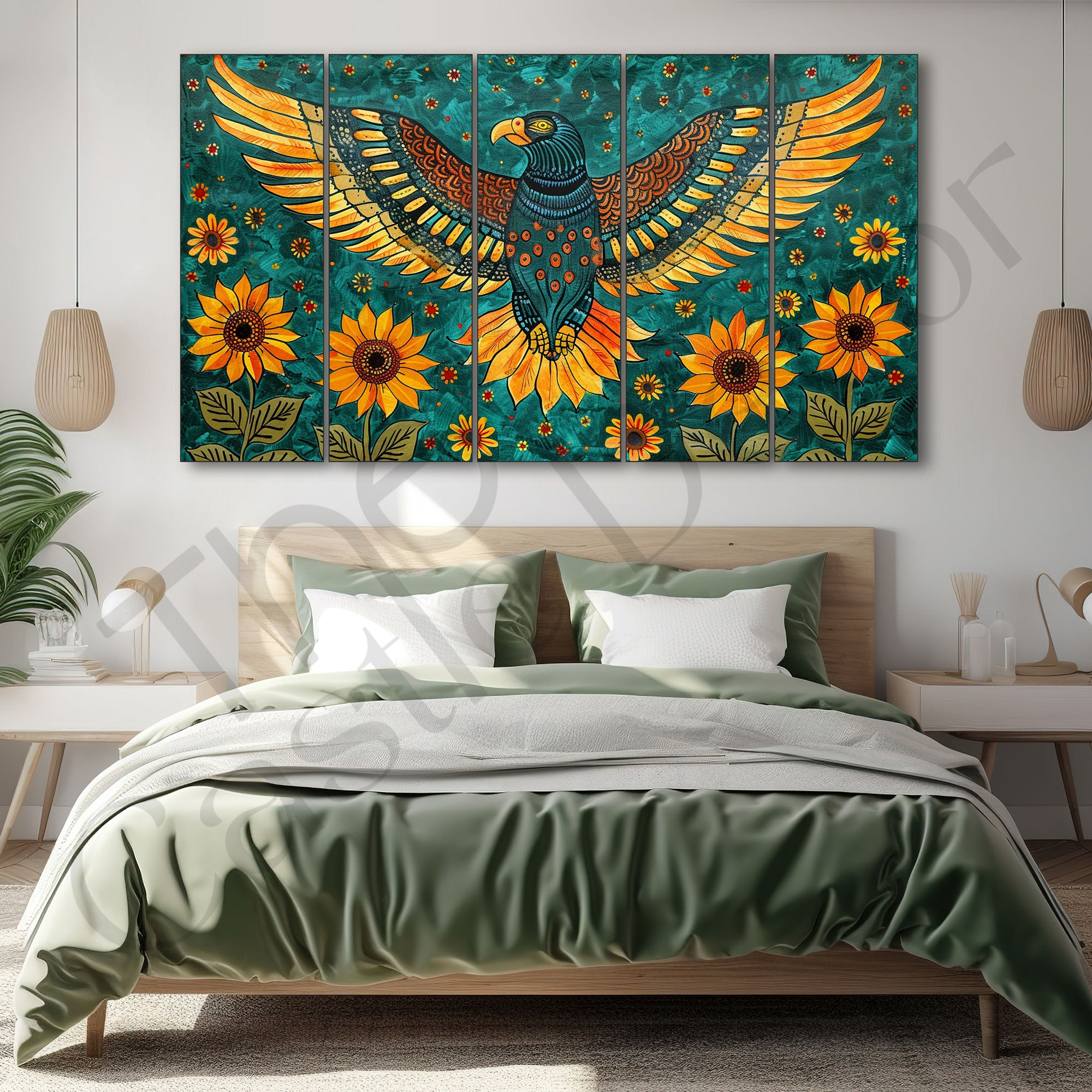 Birds Painting with frame Big Size Wall Art for living room,Bedroom,Drawing room,Hotels