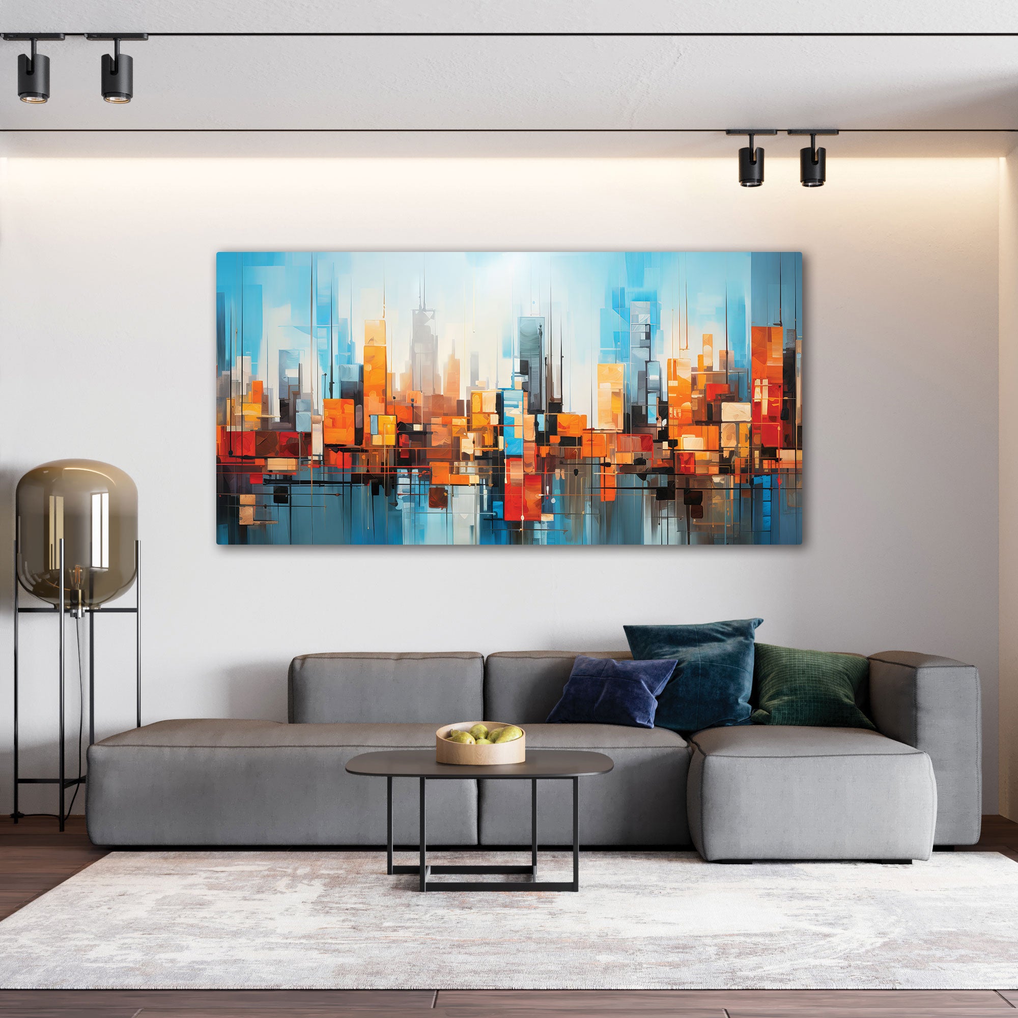 Multi colour Canvas painting with frame Big Size Wall Art for living room,Bedroom,Drawing room,Hotels