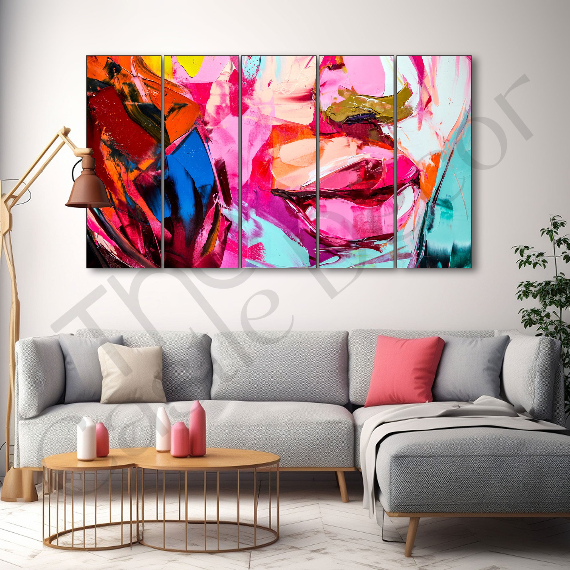 Woman Abstract Painting with frame Big Size Wall Art for living room,Bedroom,Drawing room,Hotels