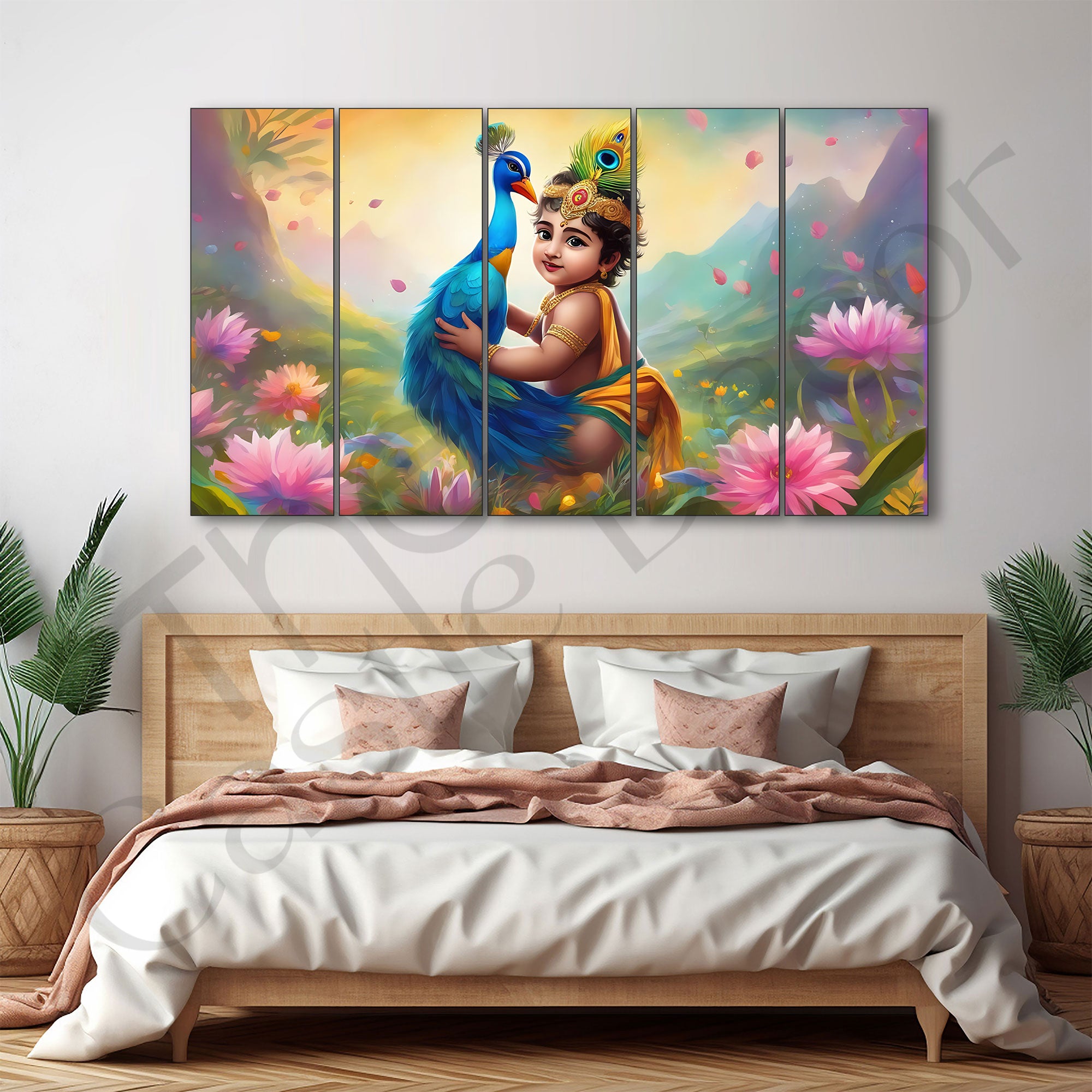 Bal Gopal Painting with frame Big Size Wall Art for living room,Bedroom,Drawing room,Hotels