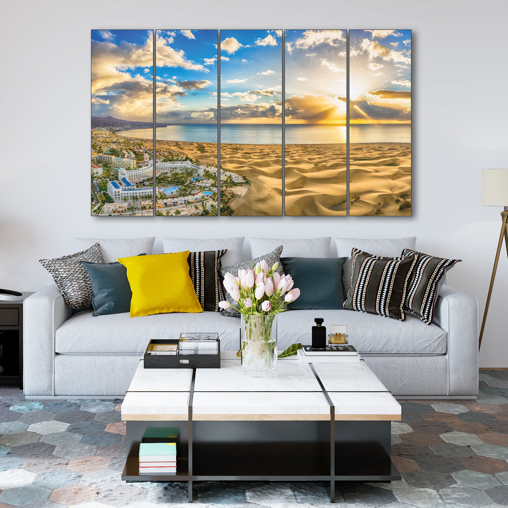 Sea Water Painting with frame Big Size Wall Art for living room,Bedroom,Drawing room,Hotels