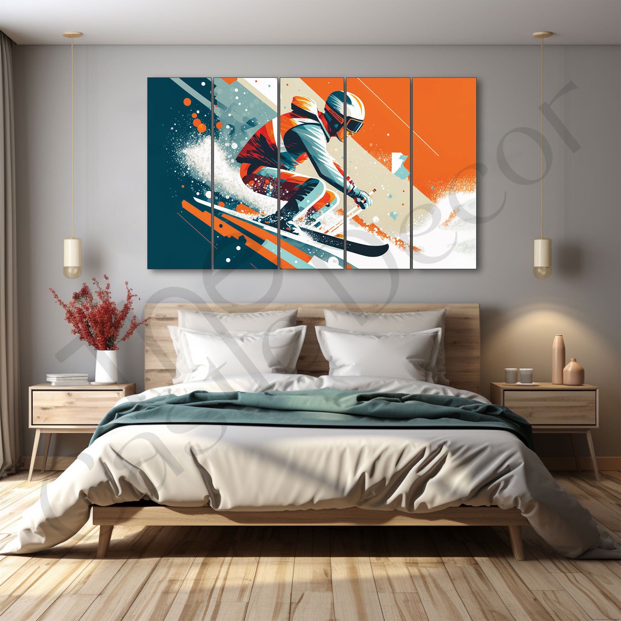 Sports Painting with frame Big Size Wall Art for living room,Bedroom,Drawing room,Hotels