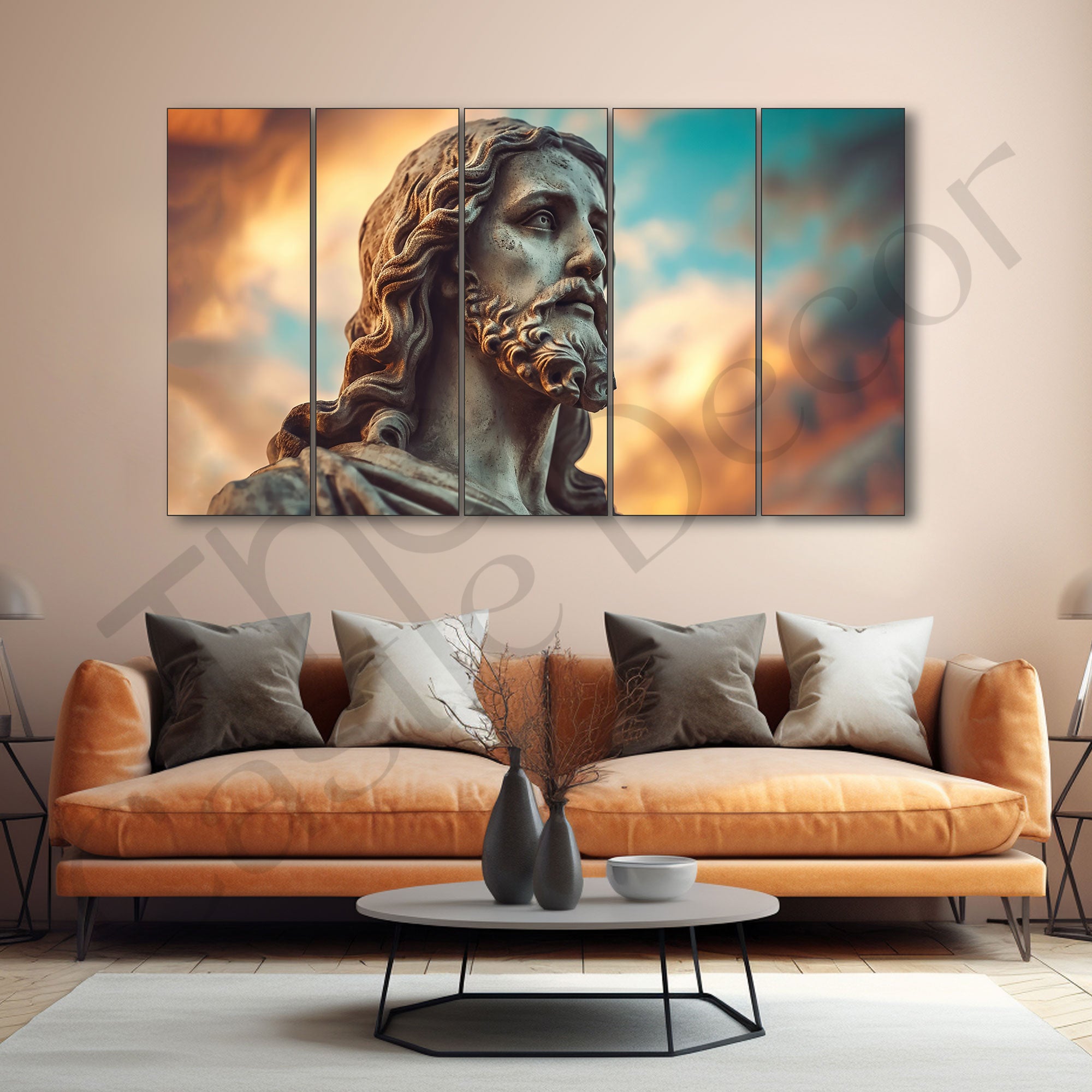 Jesus Painting with frame Big Size Wall Art for living room,Bedroom,Drawing room,Hotels