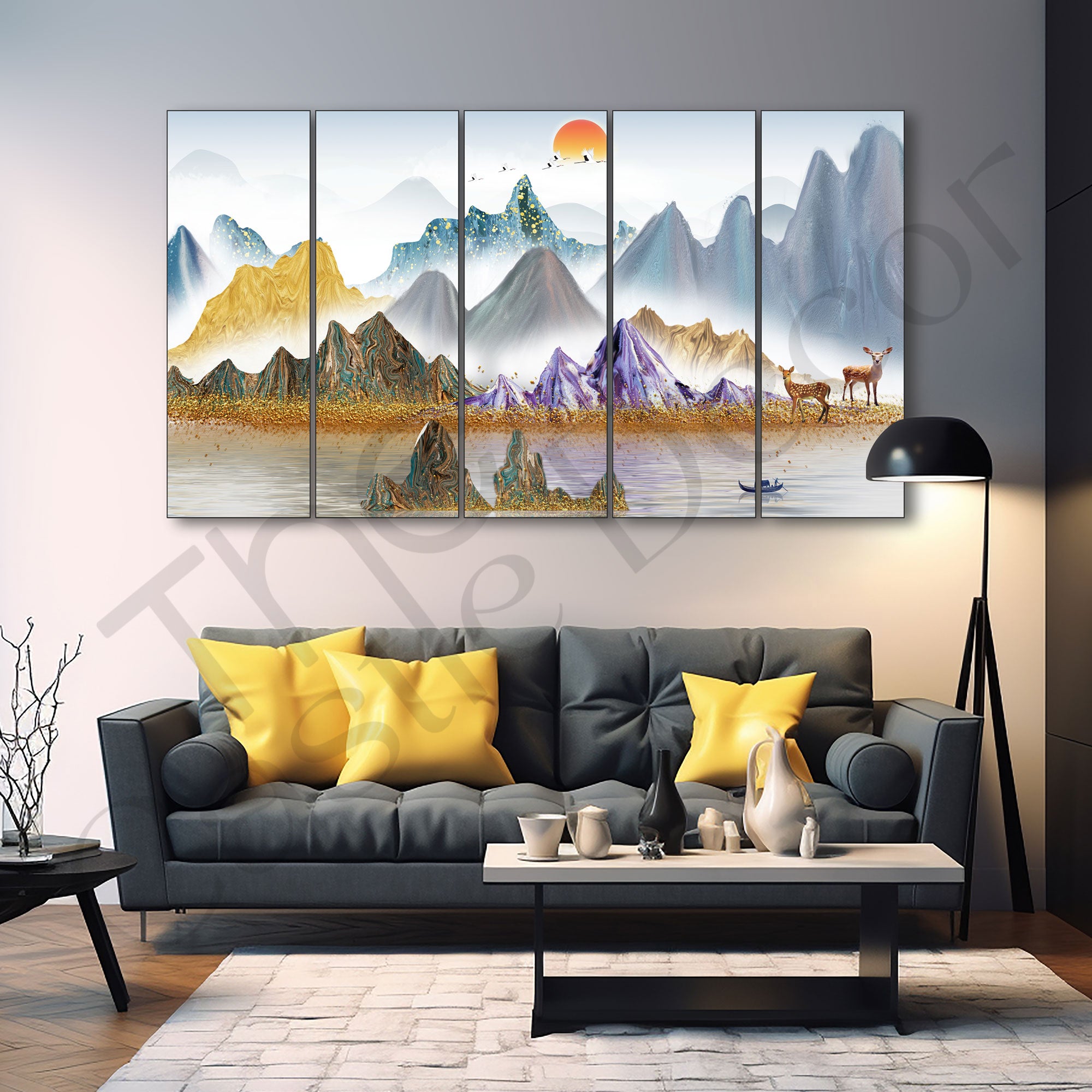 Nature Painting with frame Big Size Wall Art for living room,Bedroom,Drawing room,Hotels