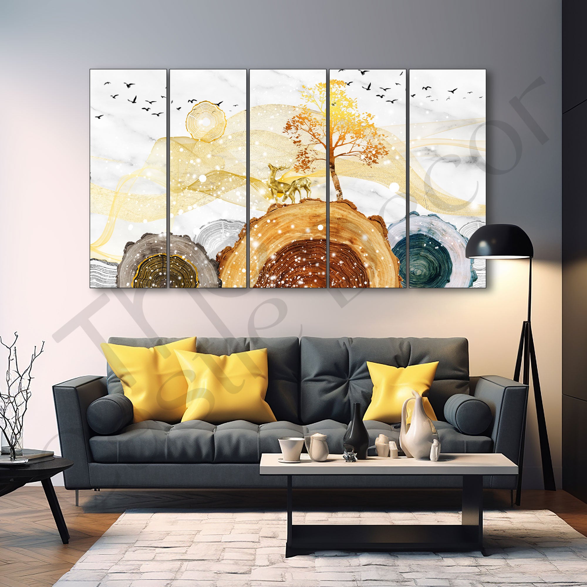 Nature Painting with frame Big Size Wall Art for living room,Bedroom,Drawing room,Hotels
