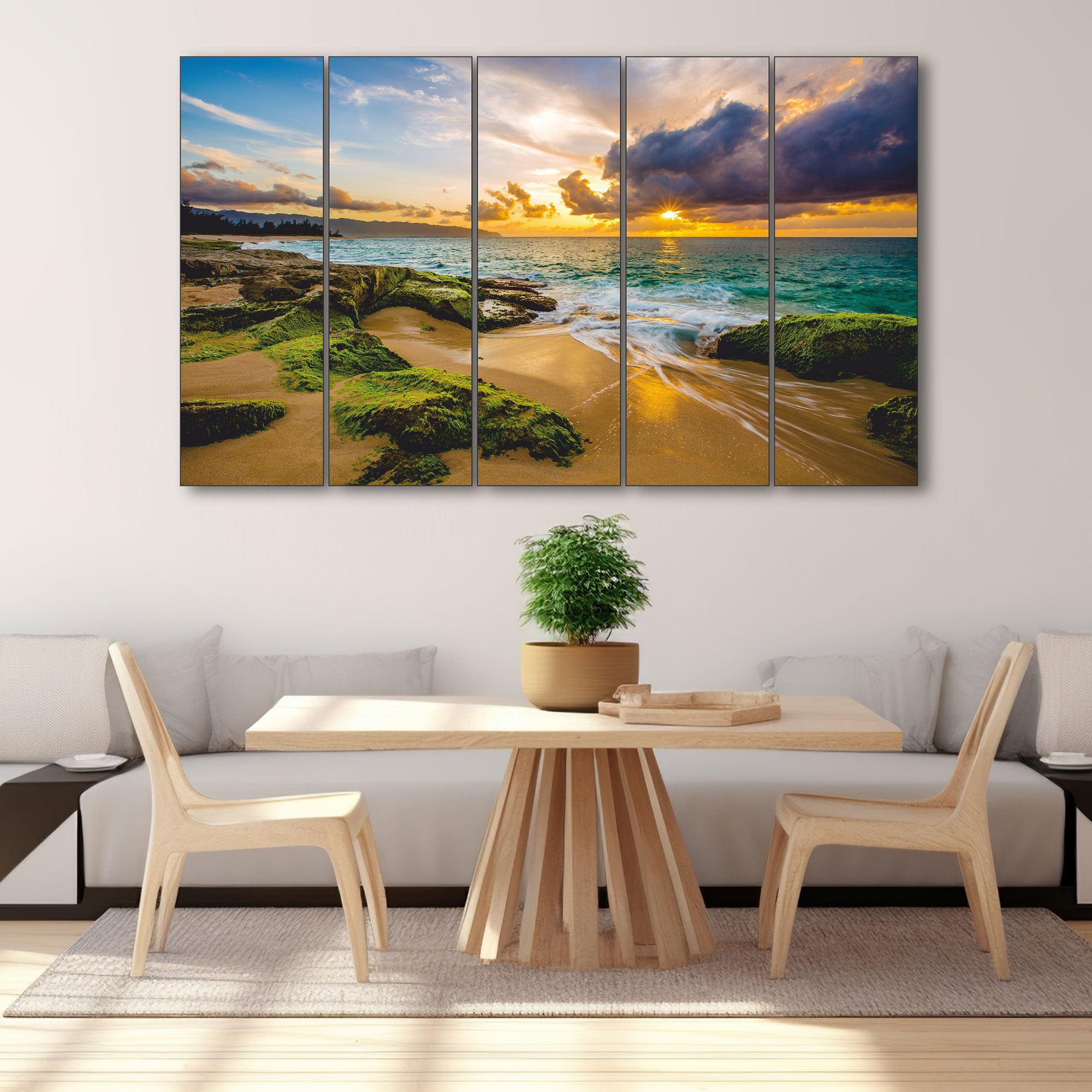 Sea Water Painting with frame Big Size Wall Art for living room,Bedroom,Drawing room,Hotels
