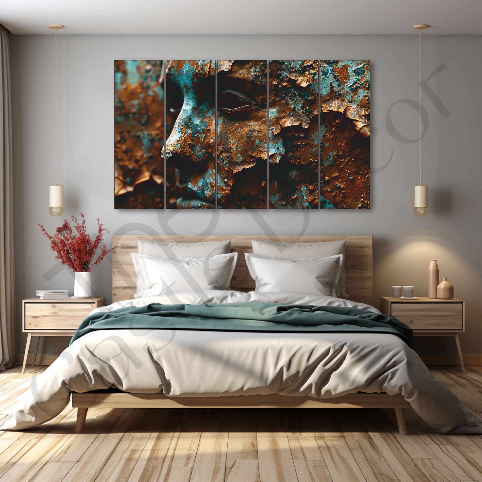 Woman Abstract Painting with frame Big Size Wall Art for living room,Bedroom,Drawing room,Hotels