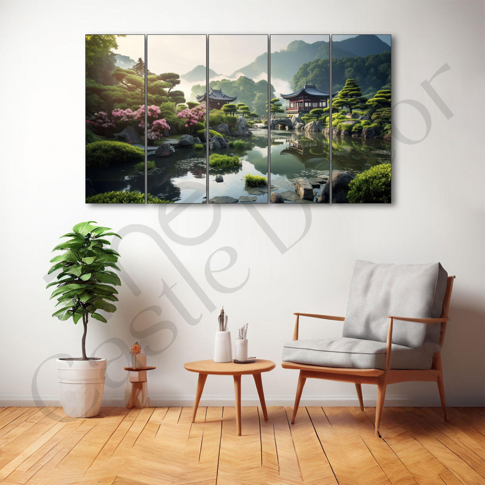 Japanese Painting with frame Big Size Wall Art for living room,Bedroom,Drawing room,Hotels