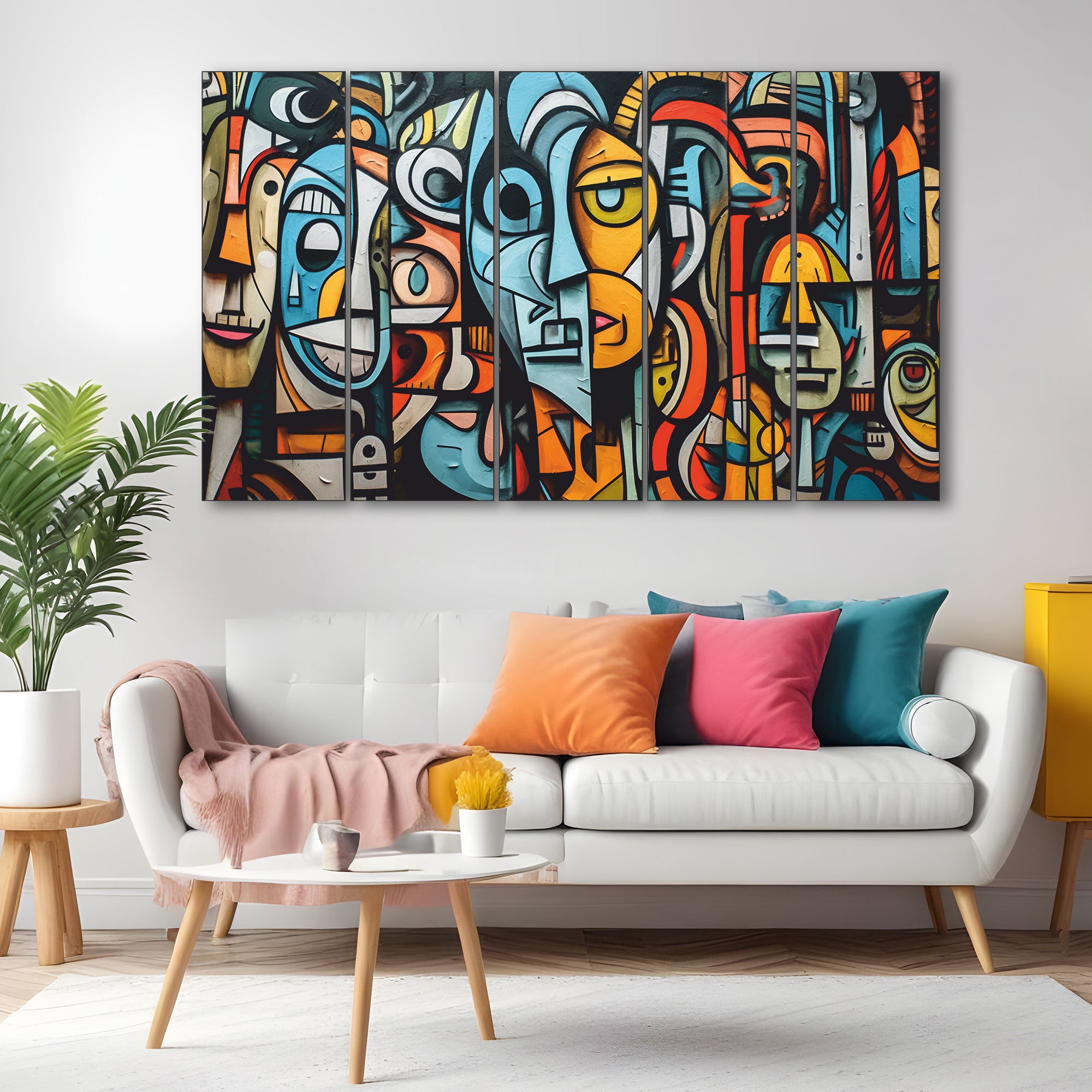 Abstract Painting with frame Big Size Wall Art for living room,Bedroom,Drawing room,Hotels