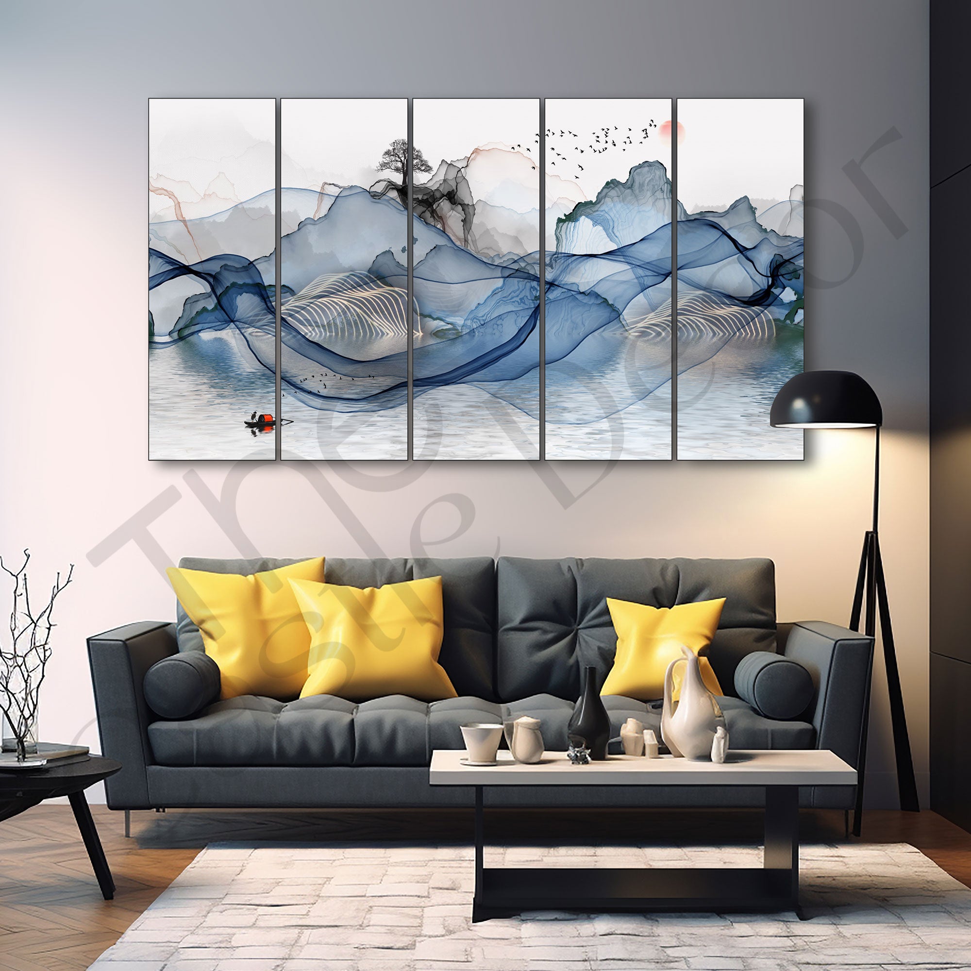 Nature Painting with frame Big Size Wall Art for living room,Bedroom,Drawing room,Hotels