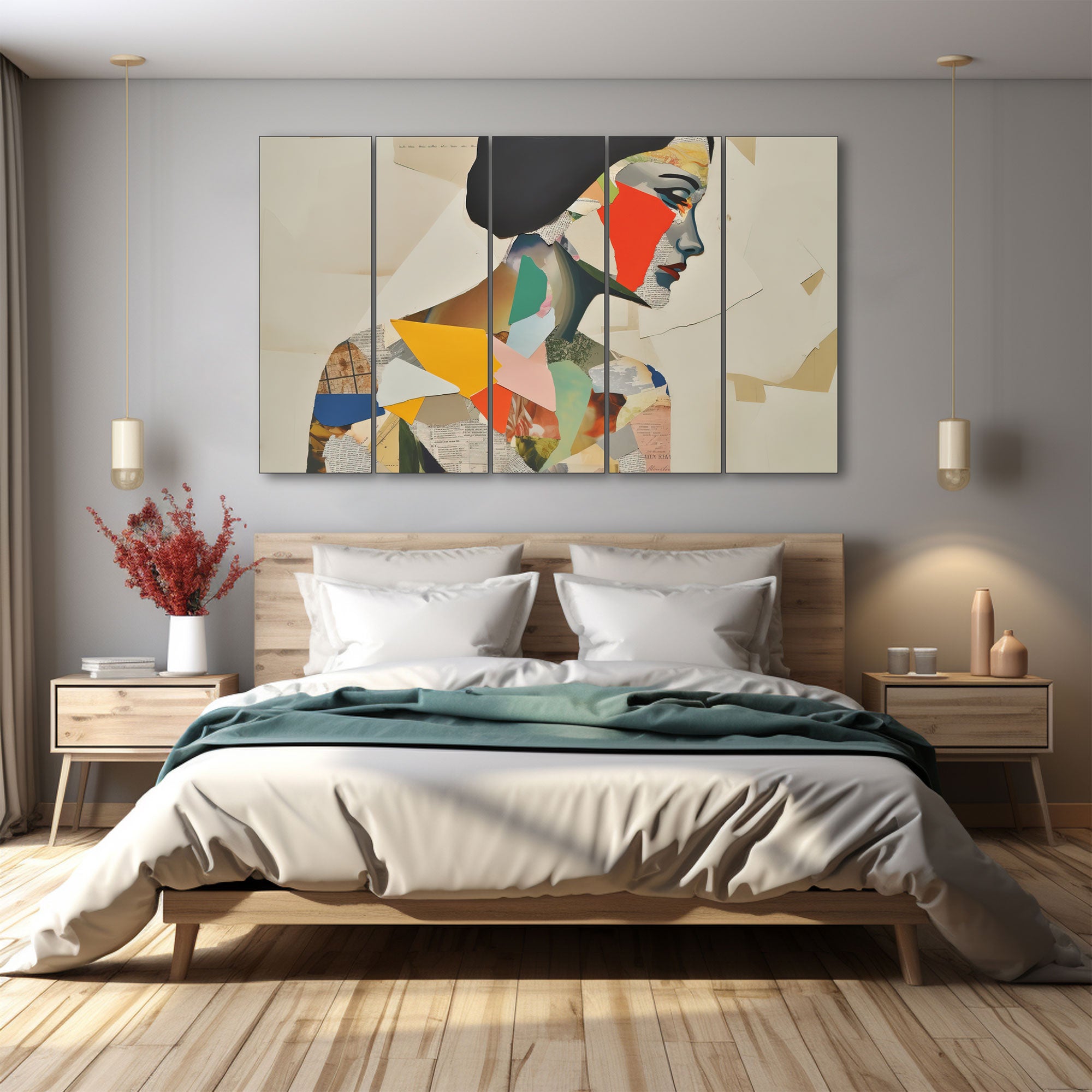 Woman Abstract Painting with frame Big Size Wall Art for living room,Bedroom,Drawing room,Hotels