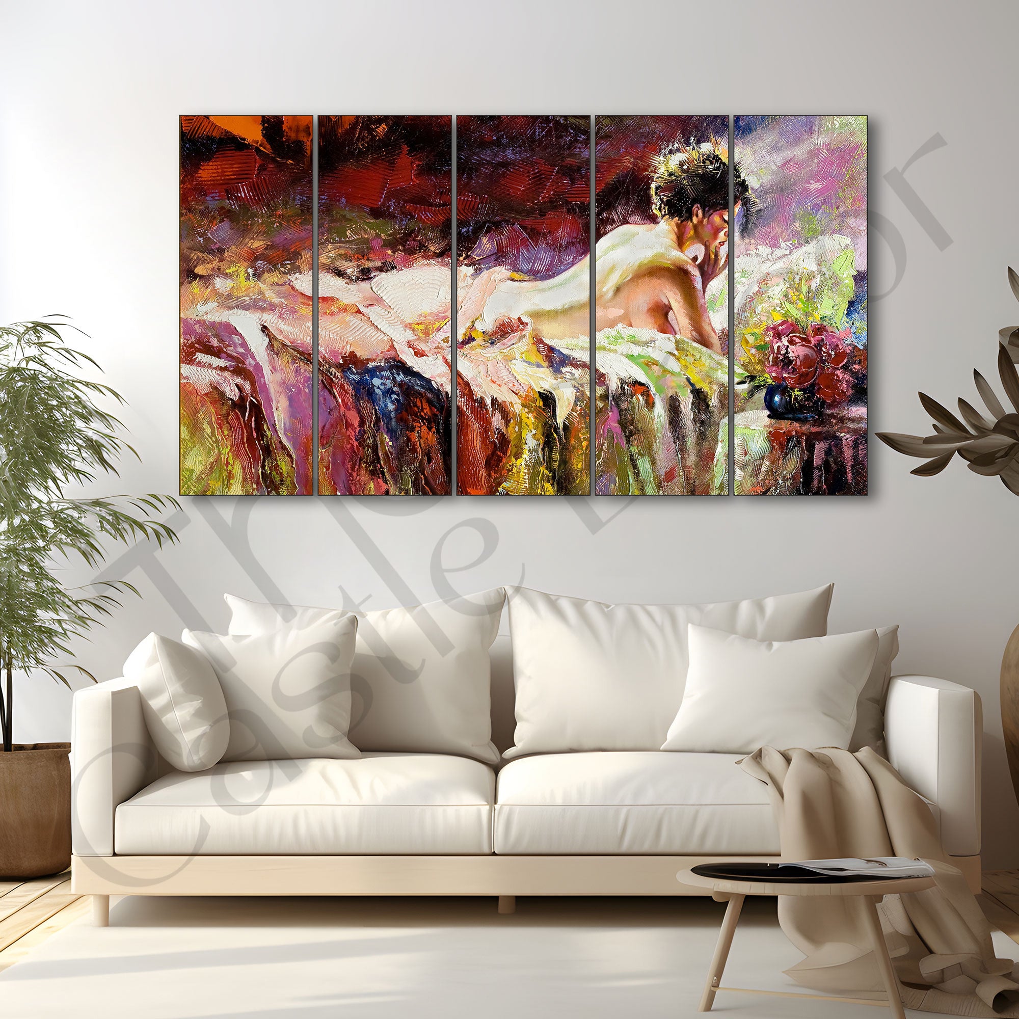 Abstract Painting with frame Big Size Wall Art for living room,Bedroom,Drawing room,Hotels