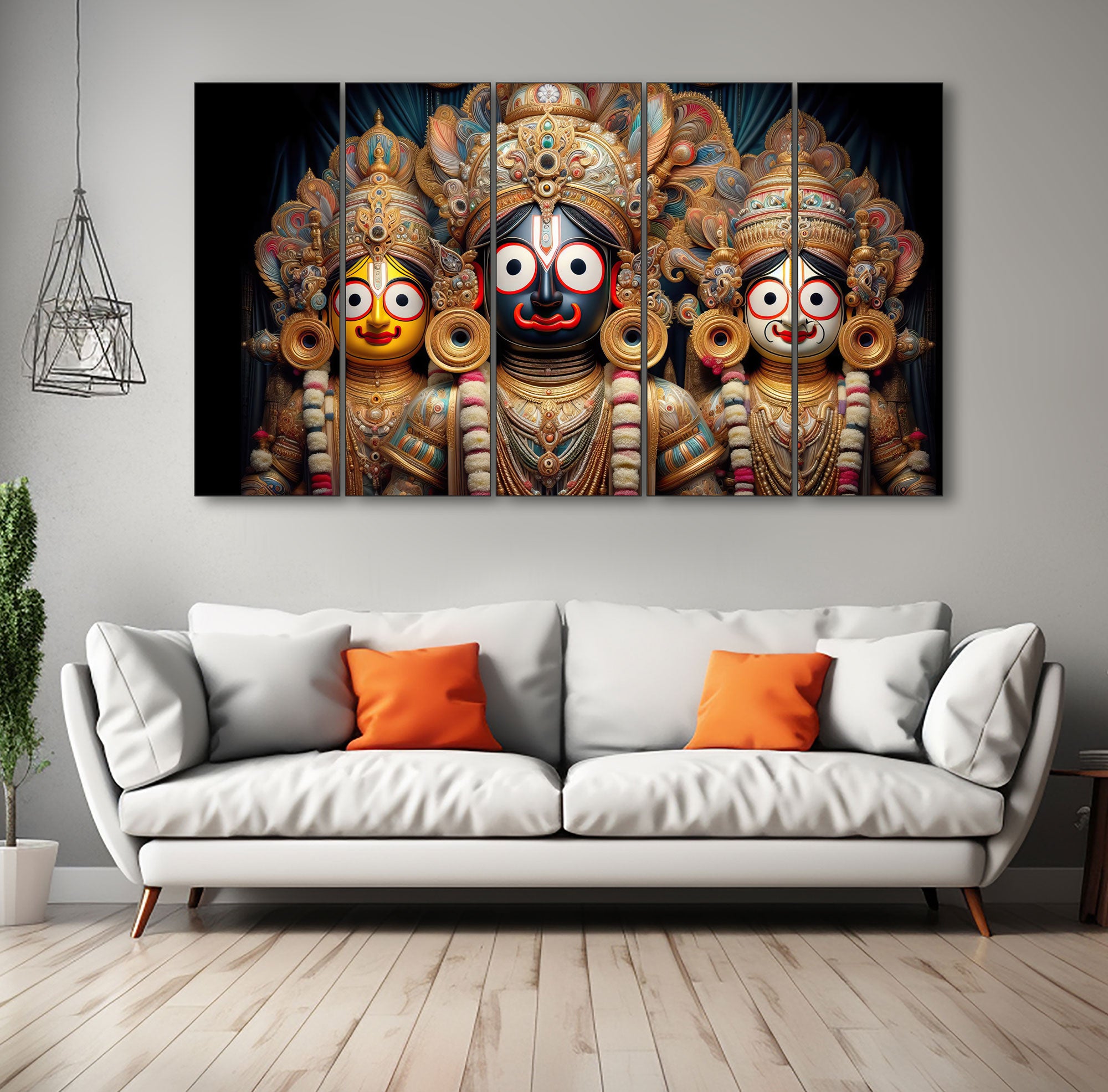 Shri Jagannath Painting with frame Big Size Wall Art for living room,Bedroom,Drawing room,Hotels