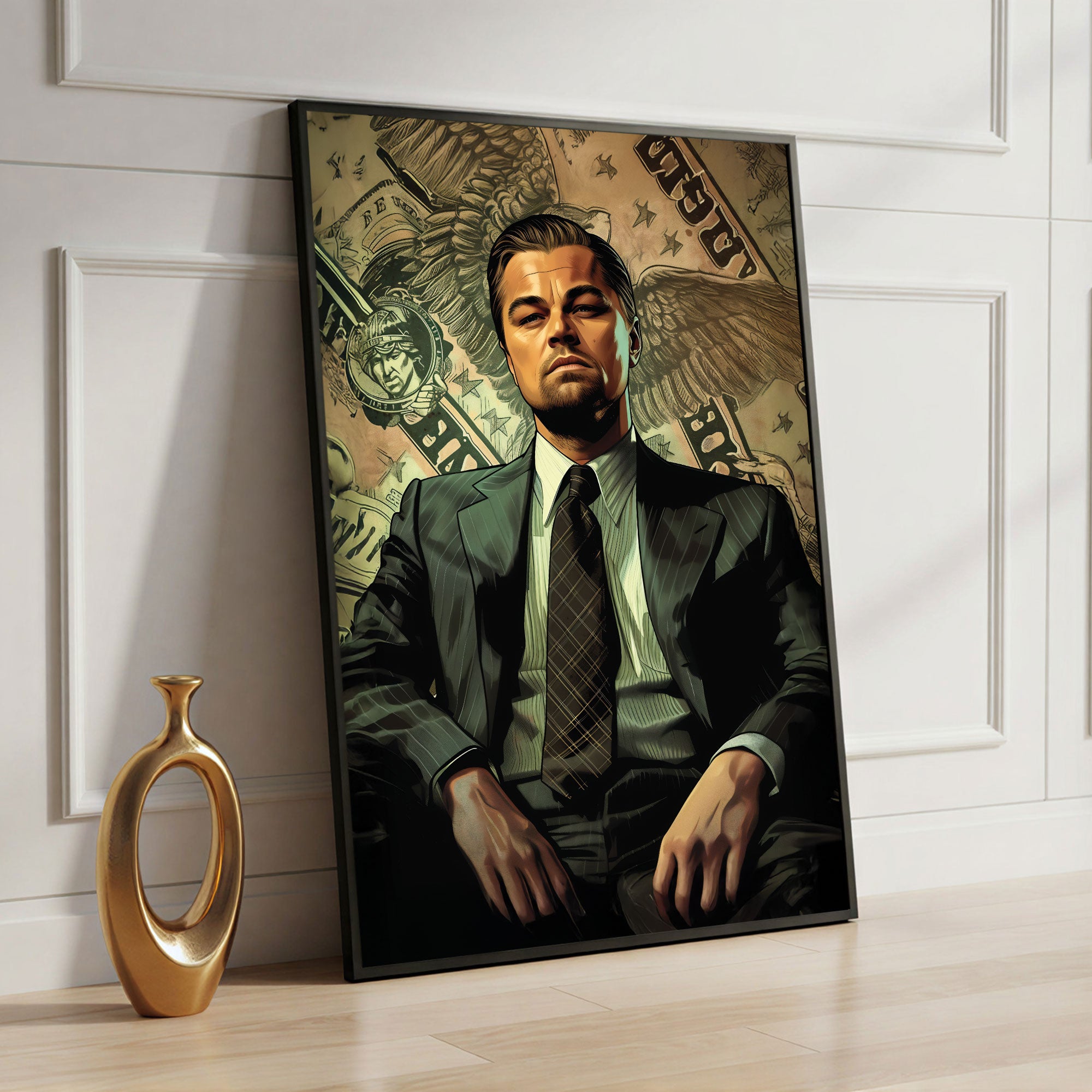 The Castle Decor Wolf of Wall Street Inspired Wall Art – Inspirational Quote Movie Style Poster, Premium Sparkle Finish, 20×30 Inch Office & Home Décor