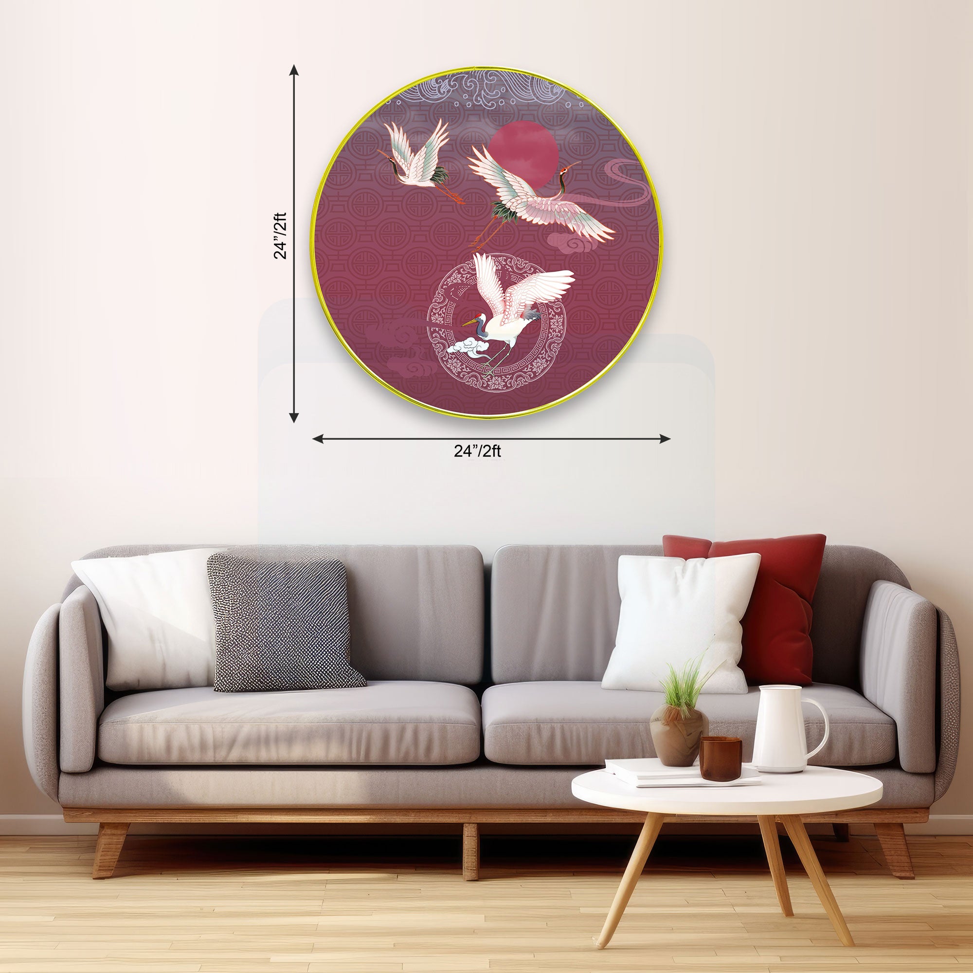 Birds Sparkle Wooden Wall Plate for Home Decoration Art-28