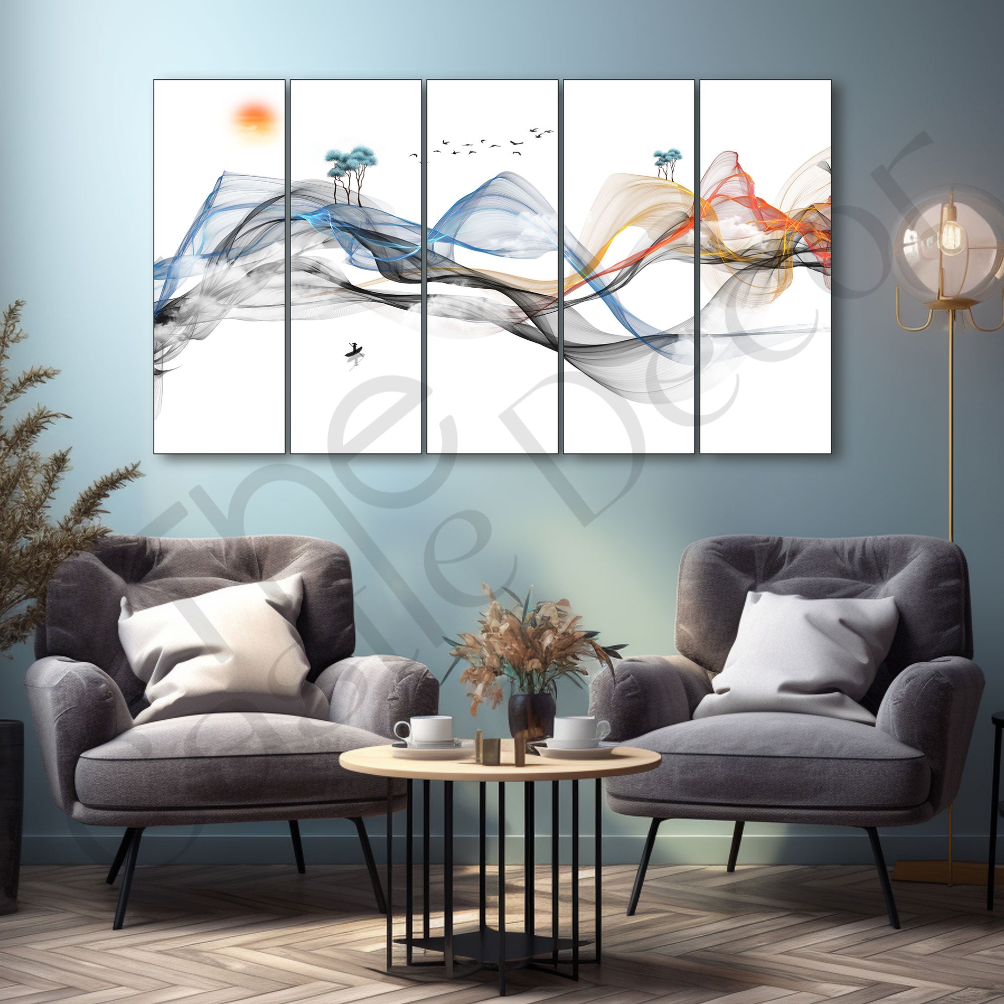 Nature Painting with frame Big Size Wall Art for living room,Bedroom,Drawing room,Hotels