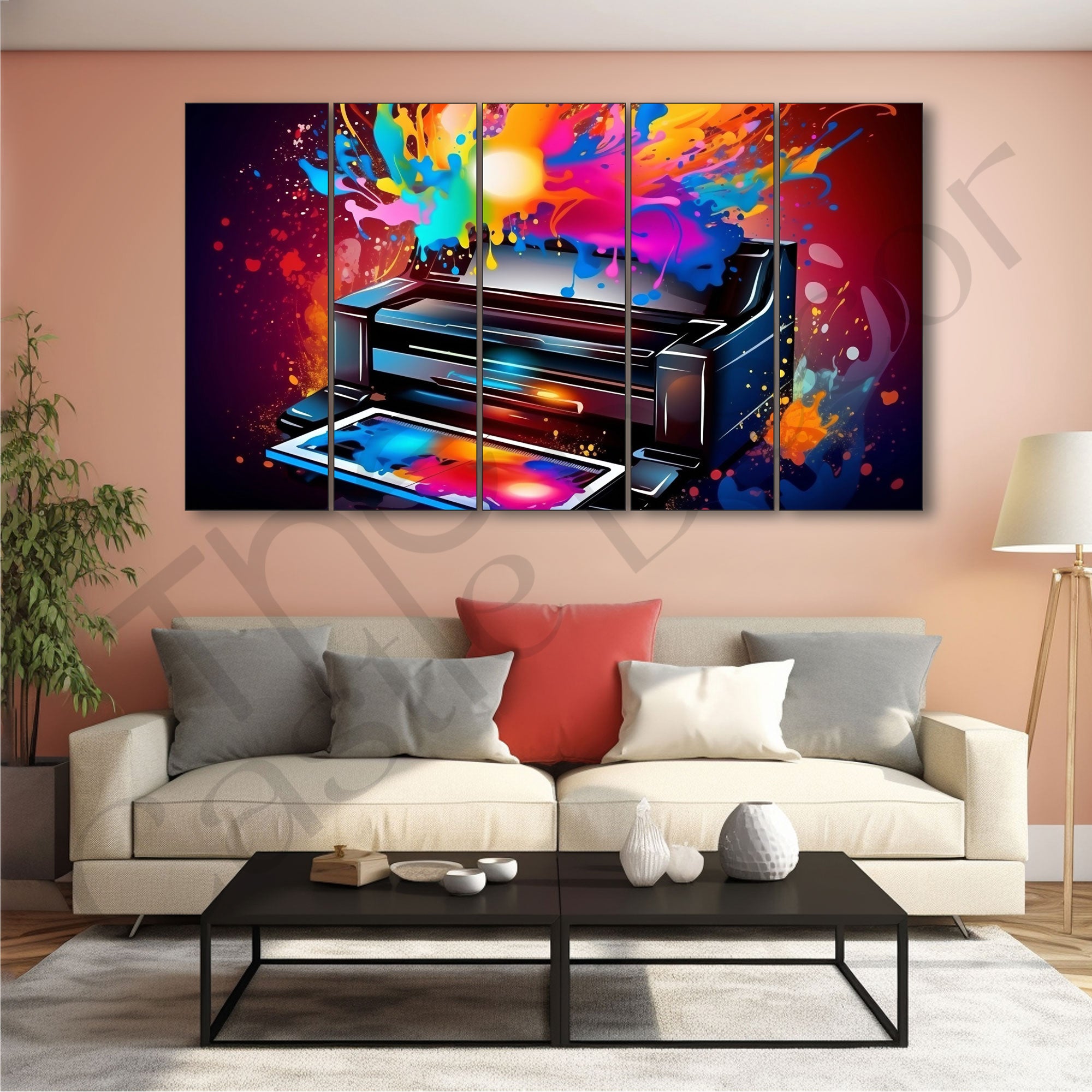 Abstract Painting with frame Big Size Wall Art for living room,Bedroom,Drawing room,Hotels