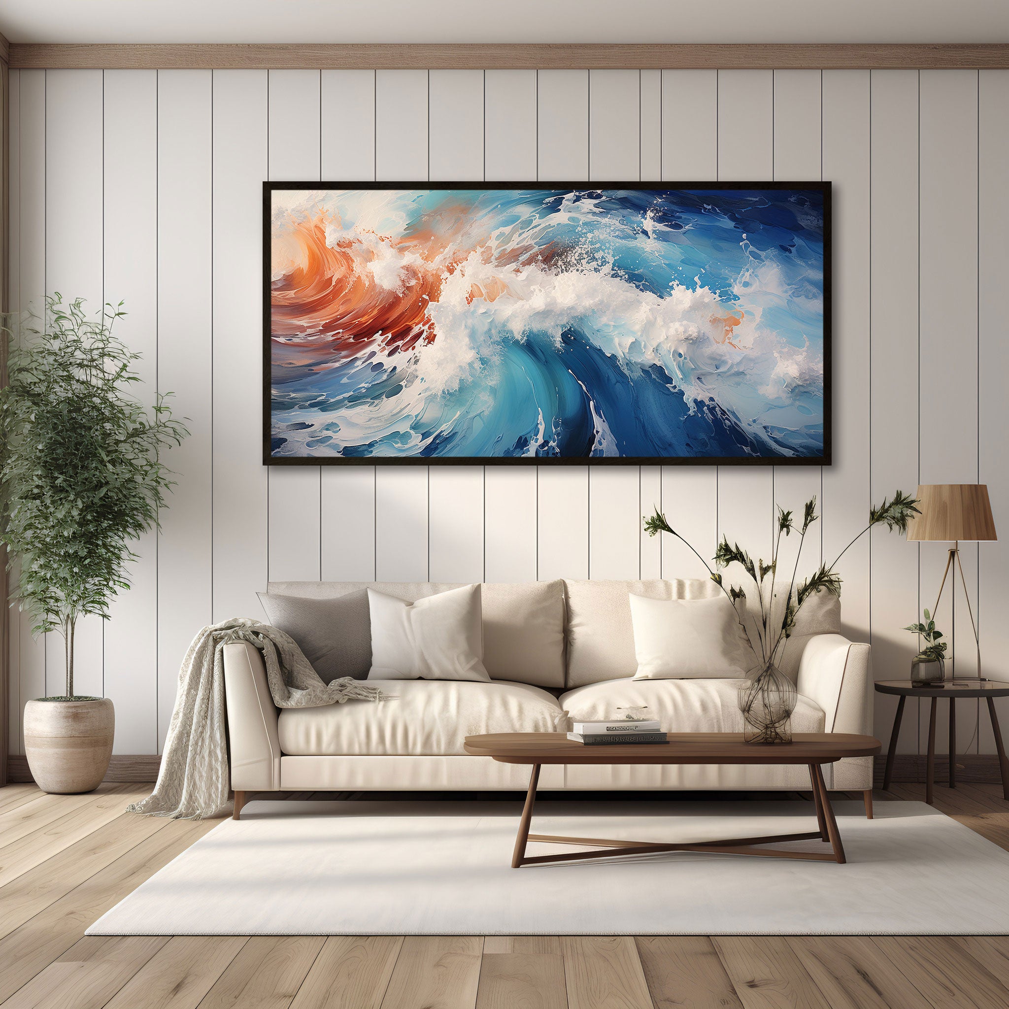ModernAbstract Canvas painting with frame Big Size Wall Art for living room,Bedroom,Drawing room,Hotels