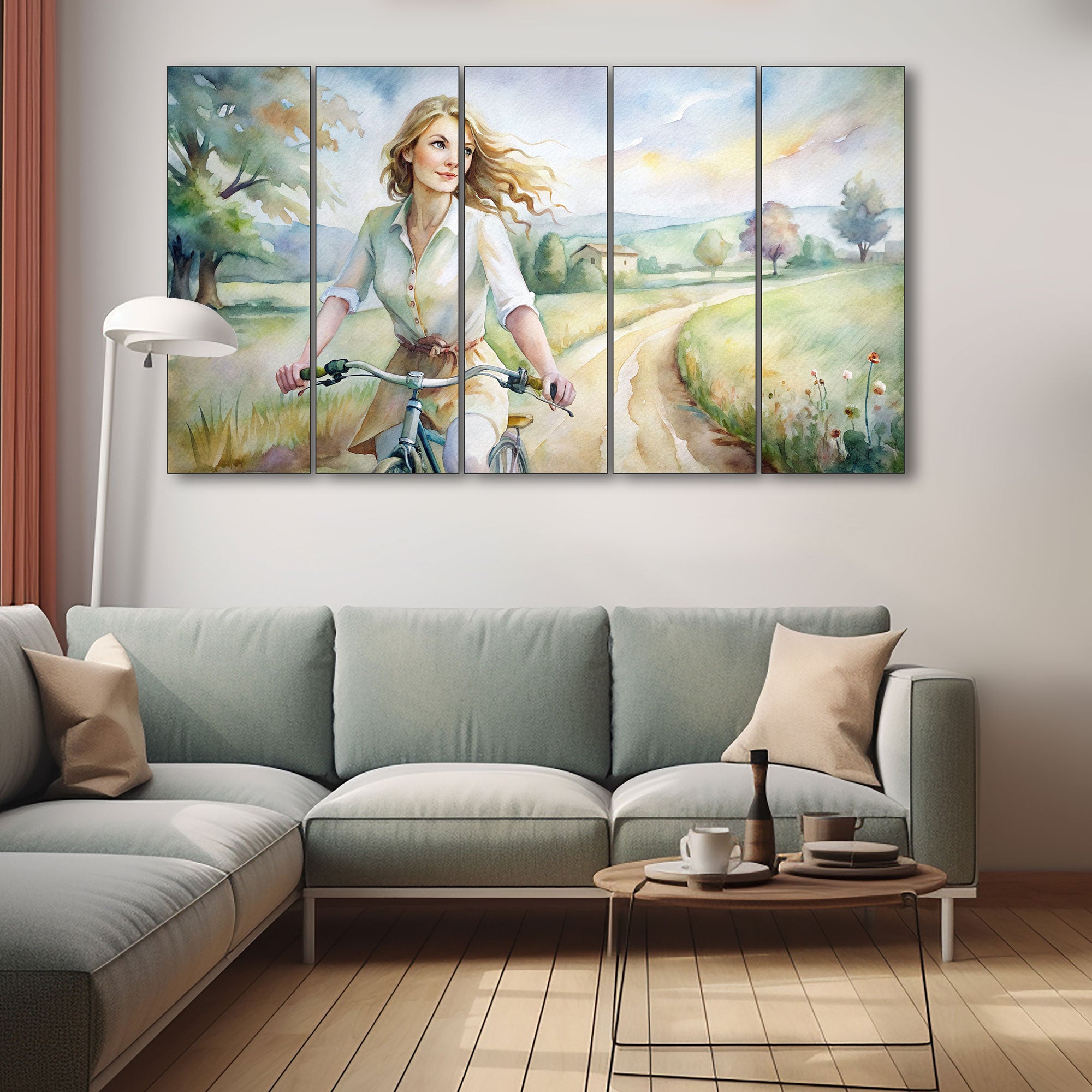 Woman Abstract Painting with frame Big Size Wall Art for living room,Bedroom,Drawing room,Hotels
