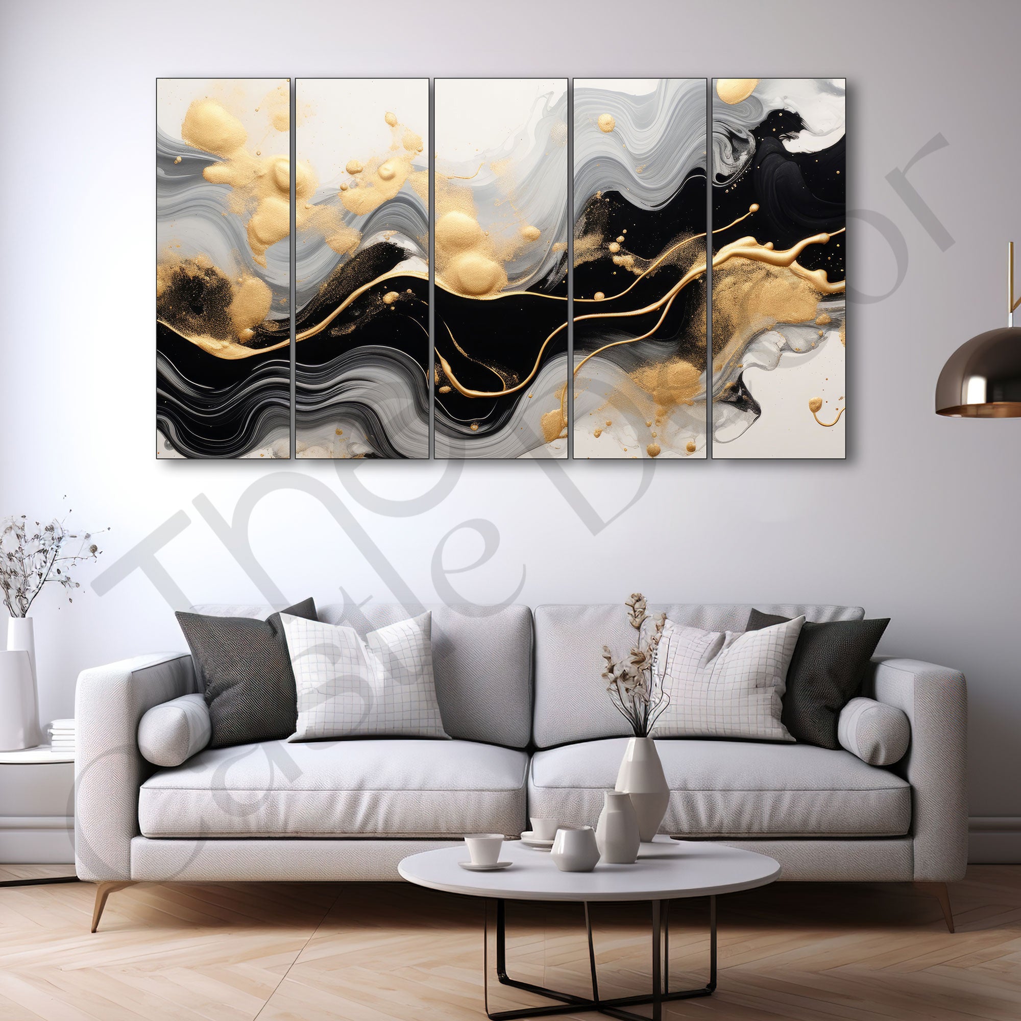 Marble Abstract Painting with frame Big Size Wall Art for living room,Bedroom,Drawing room,Hotels