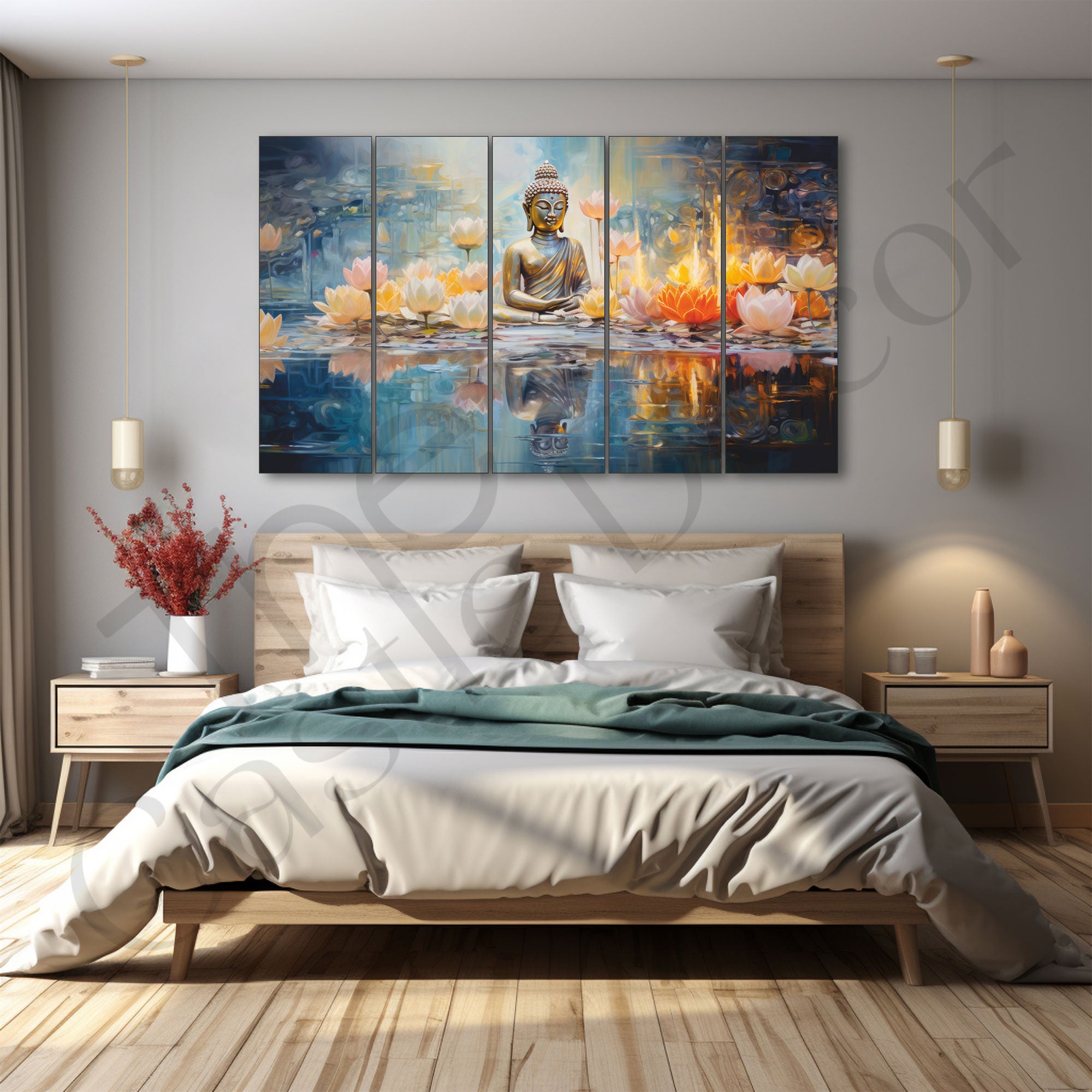 Japanese Painting with frame Big Size Wall Art for living room,Bedroom,Drawing room,Hotels