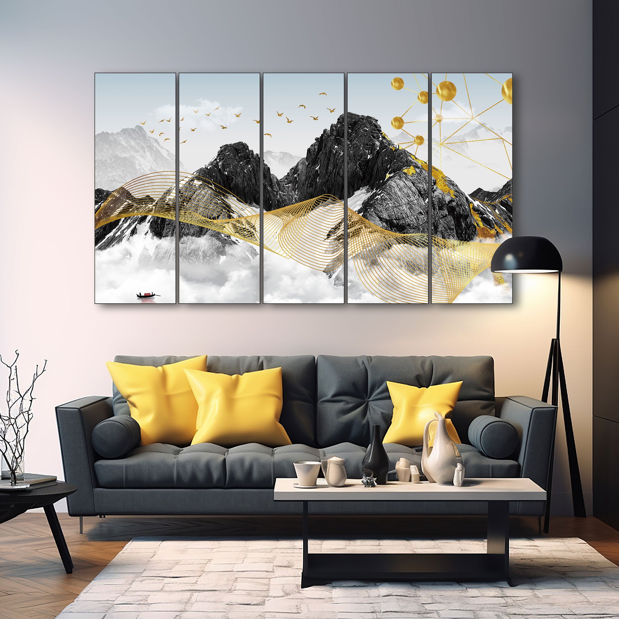 Nature Painting with frame Big Size Wall Art for living room,Bedroom,Drawing room,Hotels