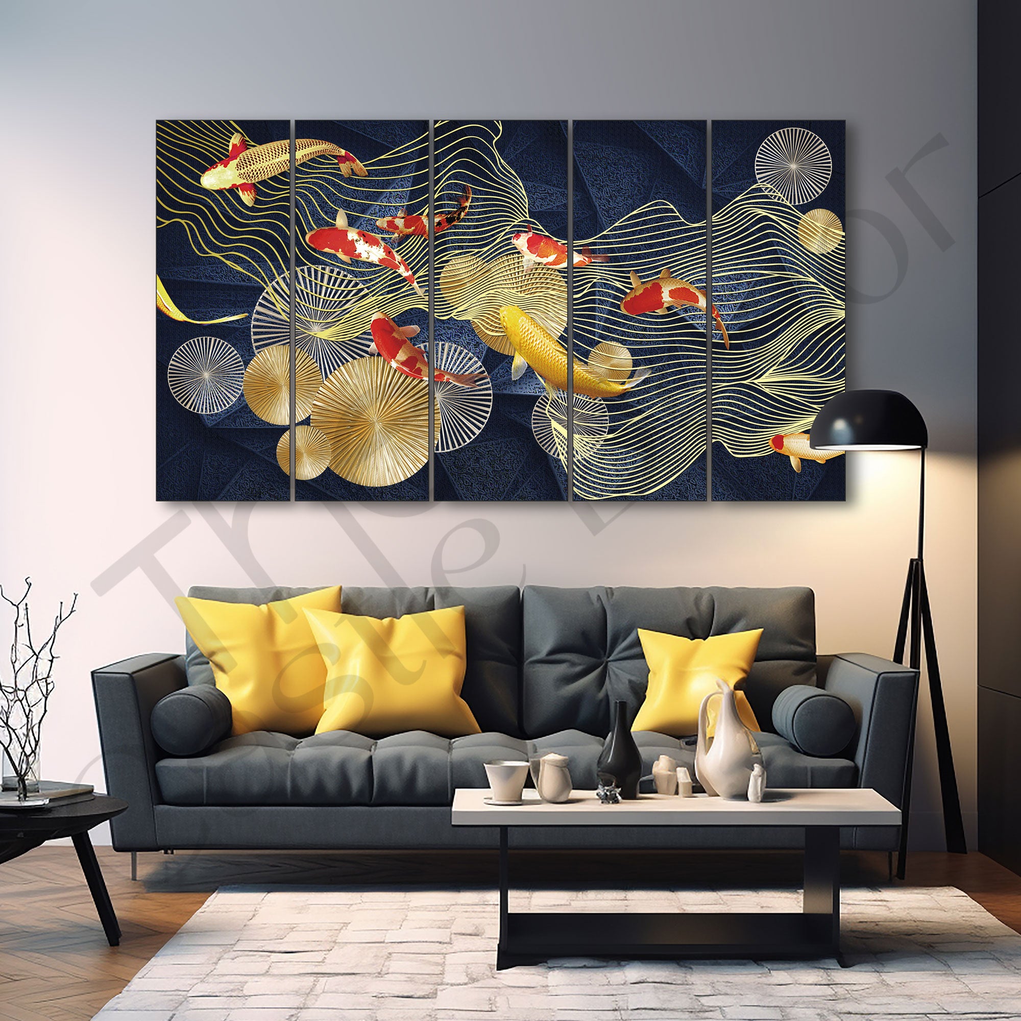 Abstract Art Painting with frame Big Size Wall Art for living room,Bedroom,Drawing room,Hotels