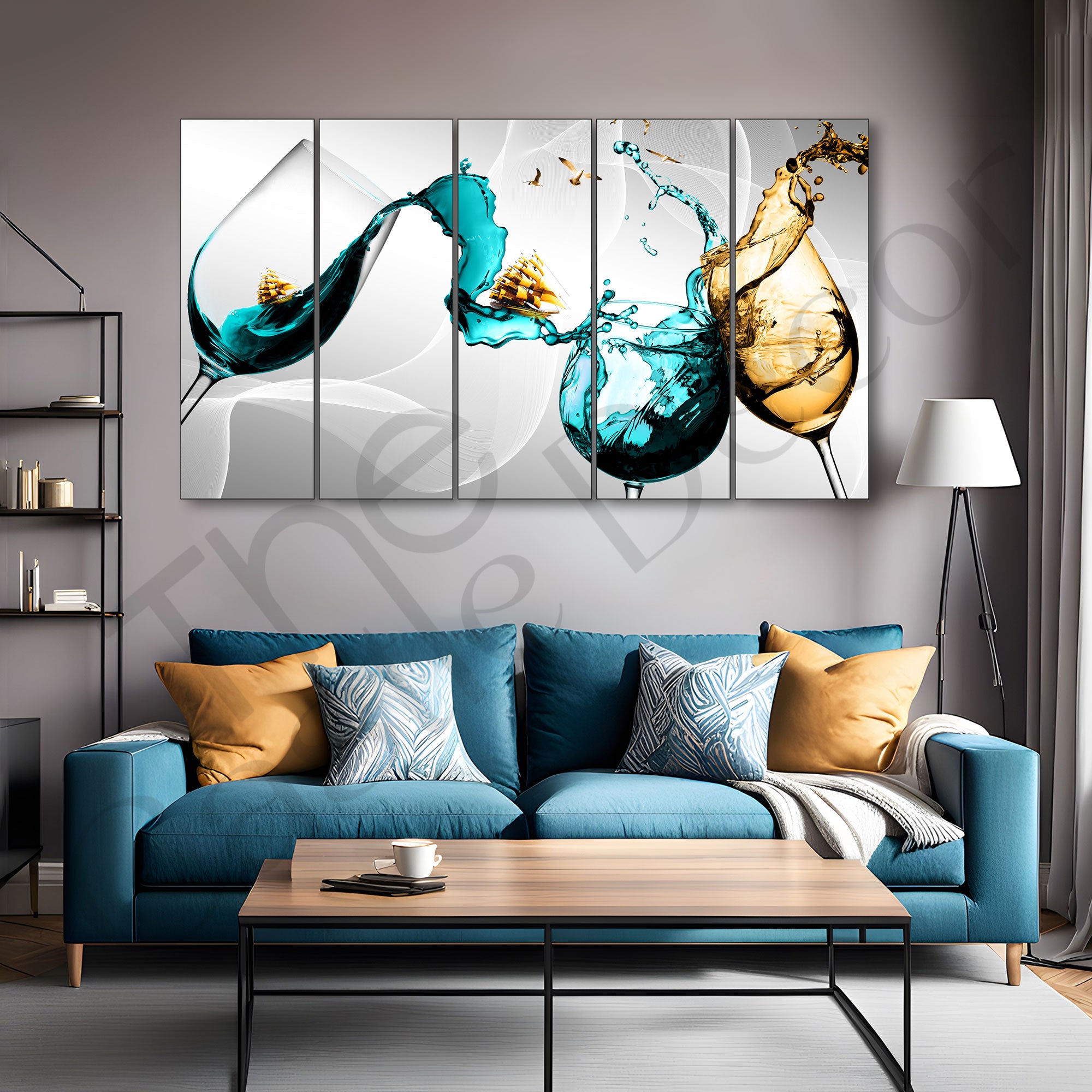Abstract Painting with frame Big Size Wall Art for living room,Bedroom,Drawing room,Hotels