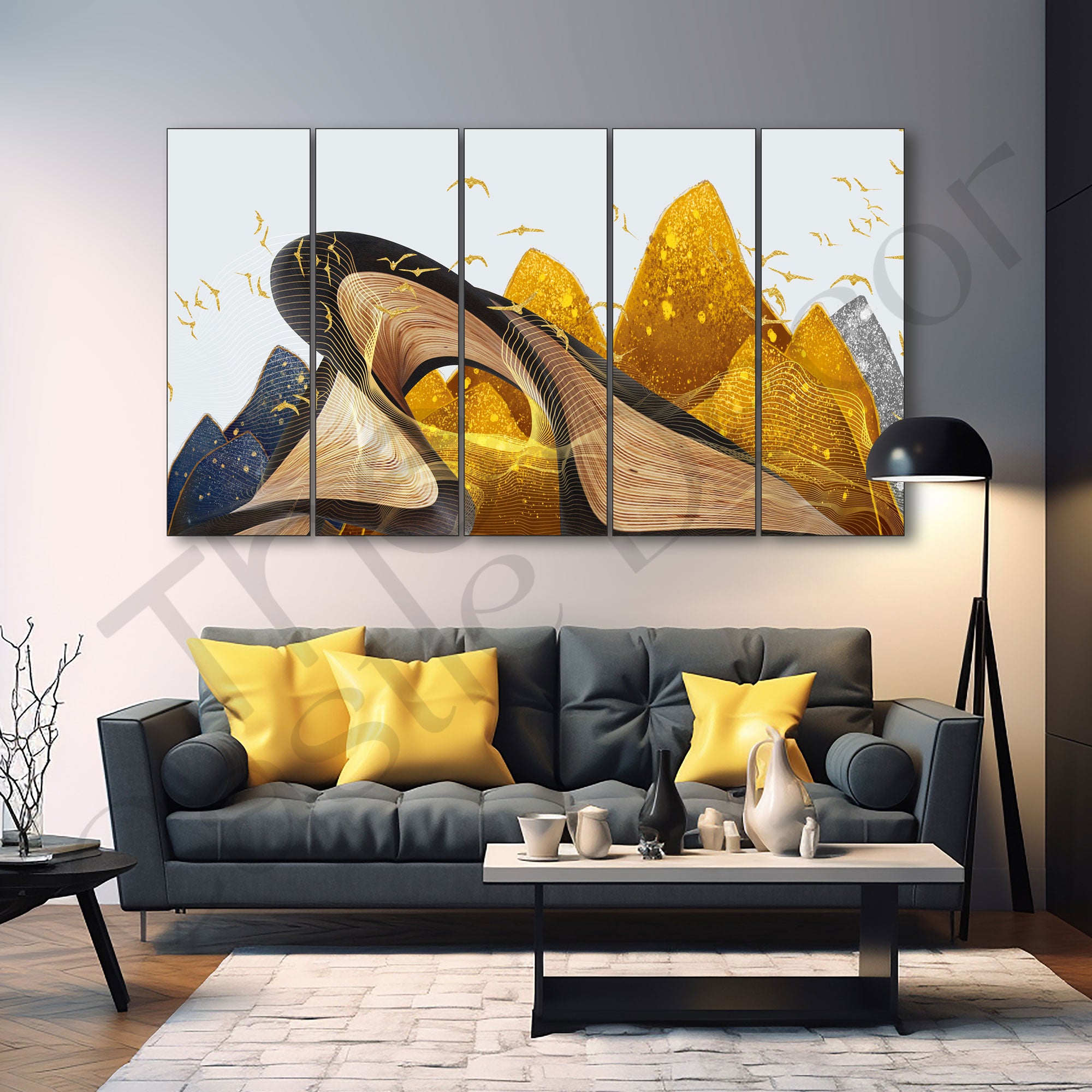Nature Painting with frame Big Size Wall Art for living room,Bedroom,Drawing room,Hotels