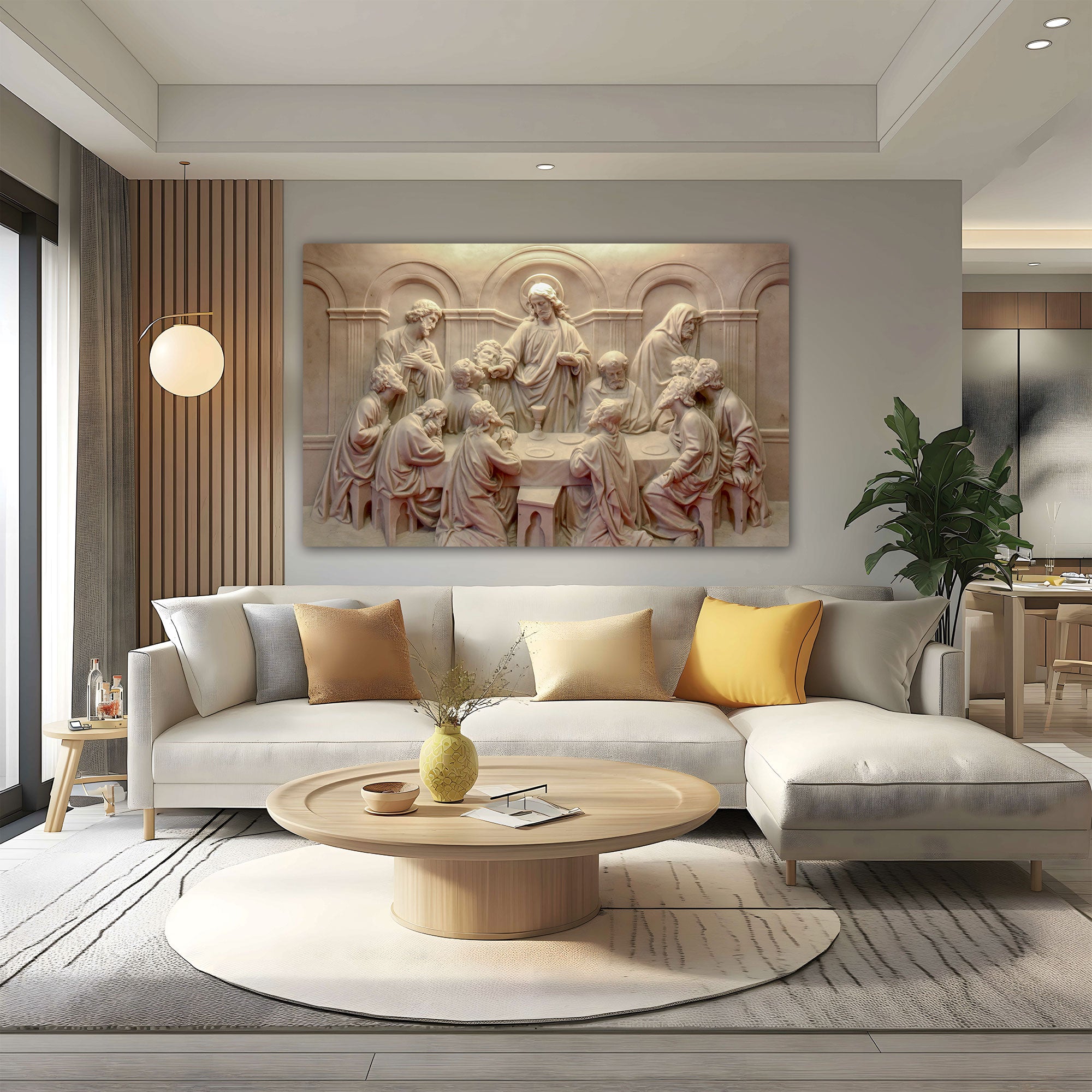 Last Supper Jesus Christ Canvas painting Big Size Wall Art for living room,Bedroom,Drawing room,Hotels