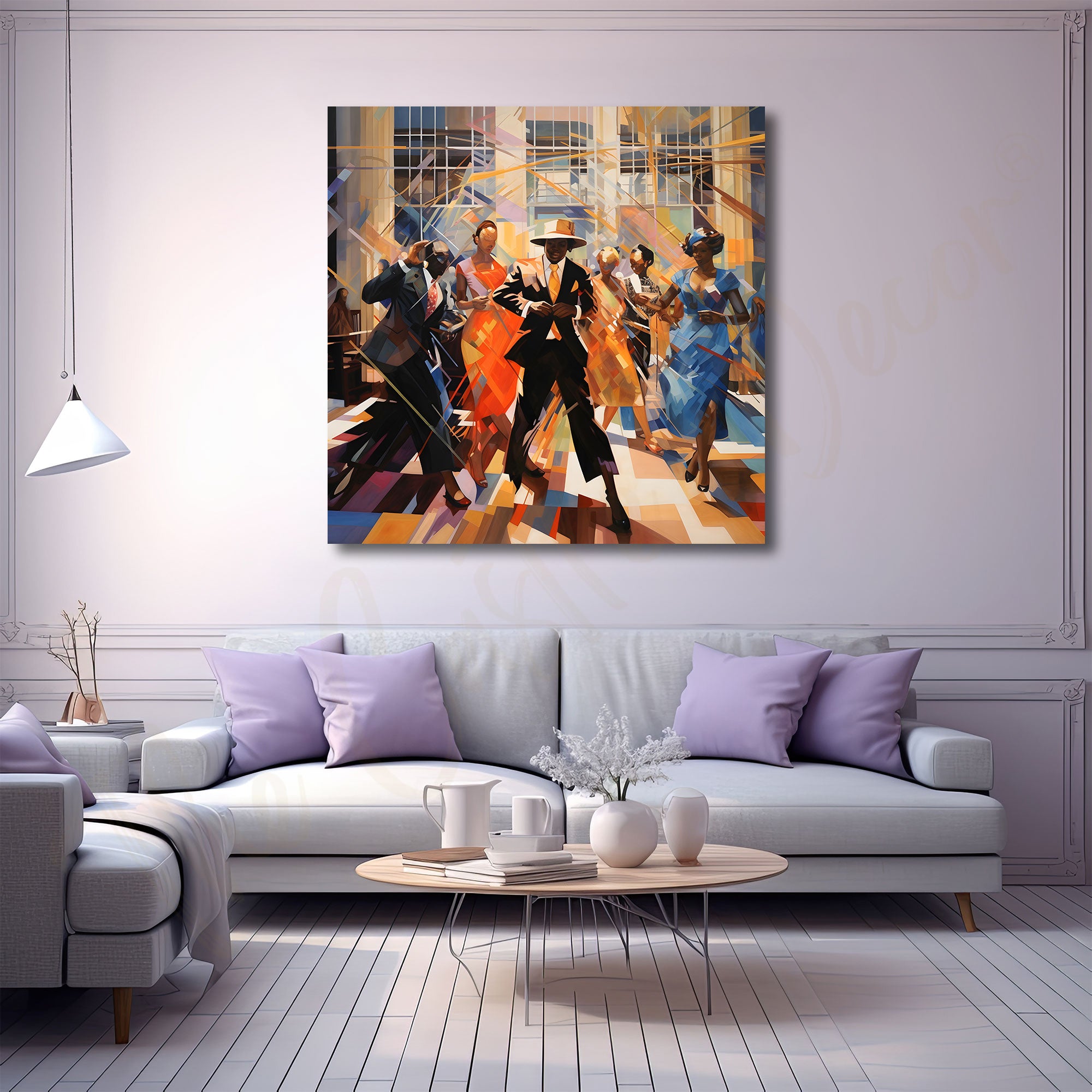 ModernAbstract dance painting with frame Big Size Wall Art for living room,Bedroom,Drawing room,Hotels