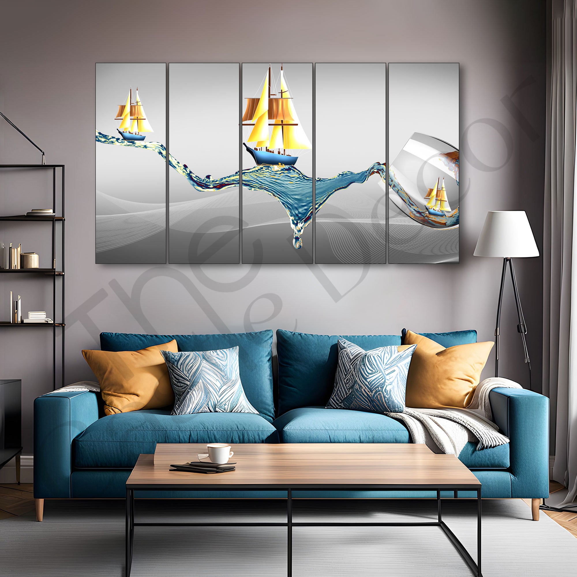 Abstract Painting with frame Big Size Wall Art for living room,Bedroom,Drawing room,Hotels
