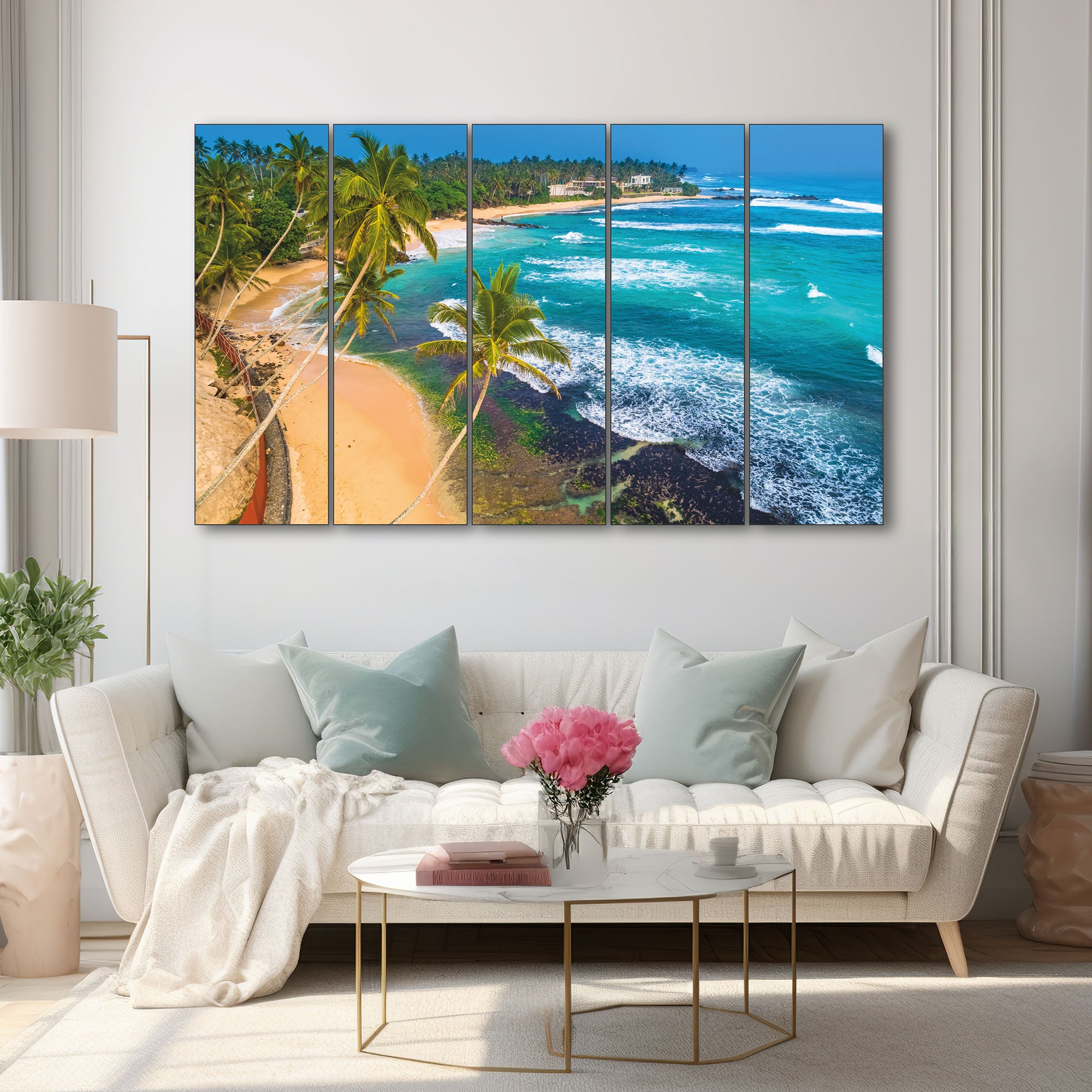 Sea Water Painting with frame Big Size Wall Art for living room,Bedroom,Drawing room,Hotels