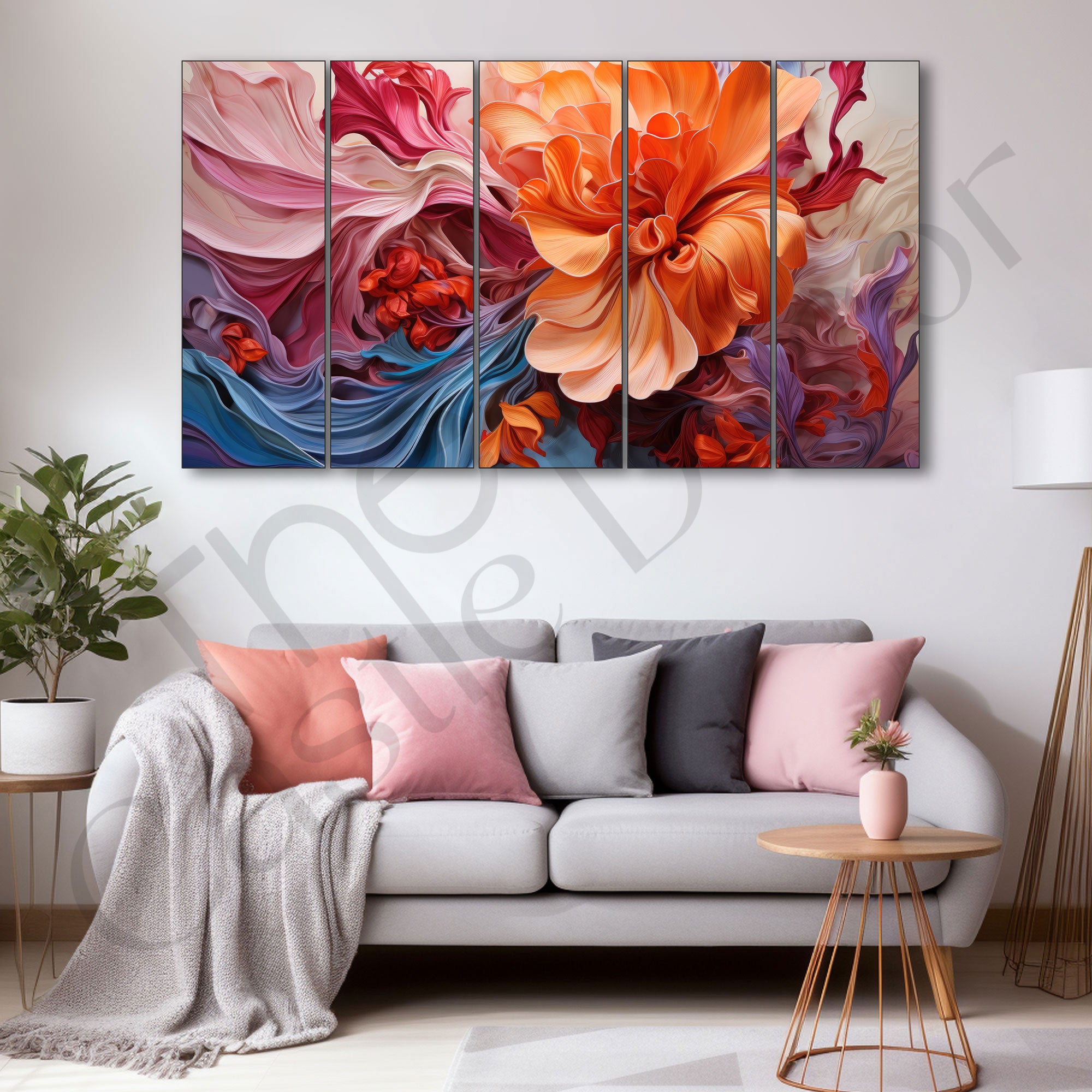 Abstract Painting with frame Big Size Wall Art for living room,Bedroom,Drawing room,Hotels