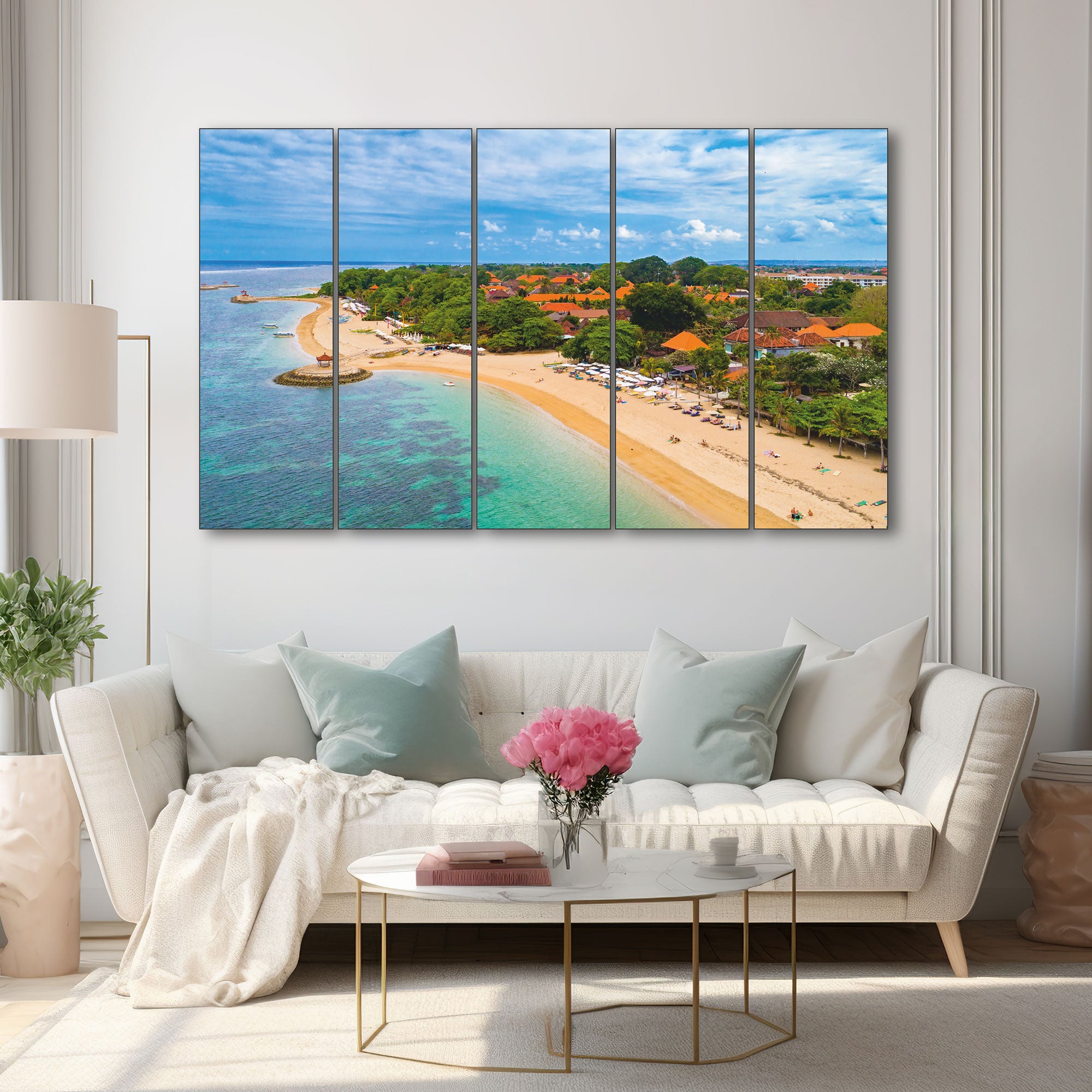 Sea Water Painting with frame Big Size Wall Art for living room,Bedroom,Drawing room,Hotels