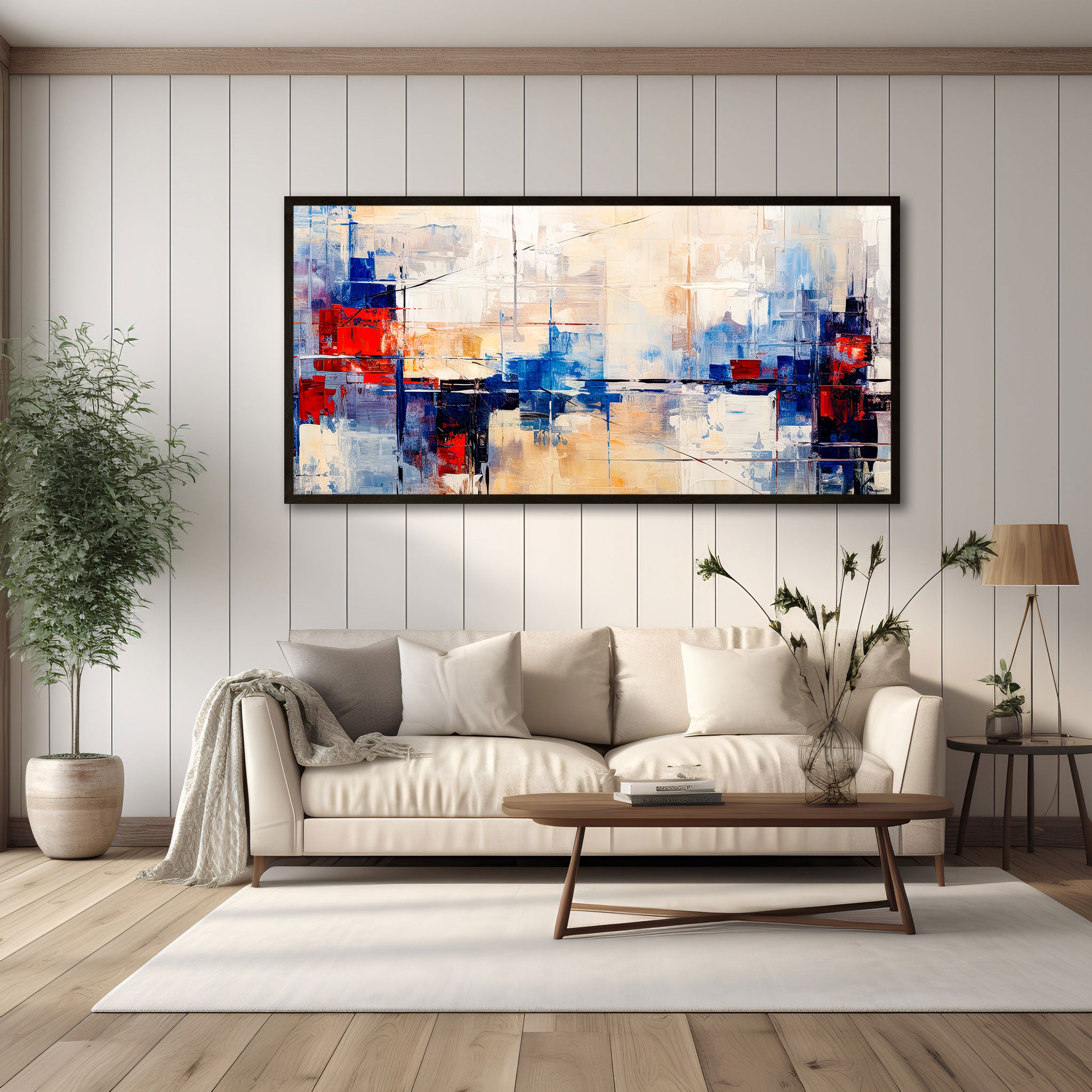 Abstract Canvas painting with frame Big Size Wall Art for living room,Bedroom,Drawing room,Hotels