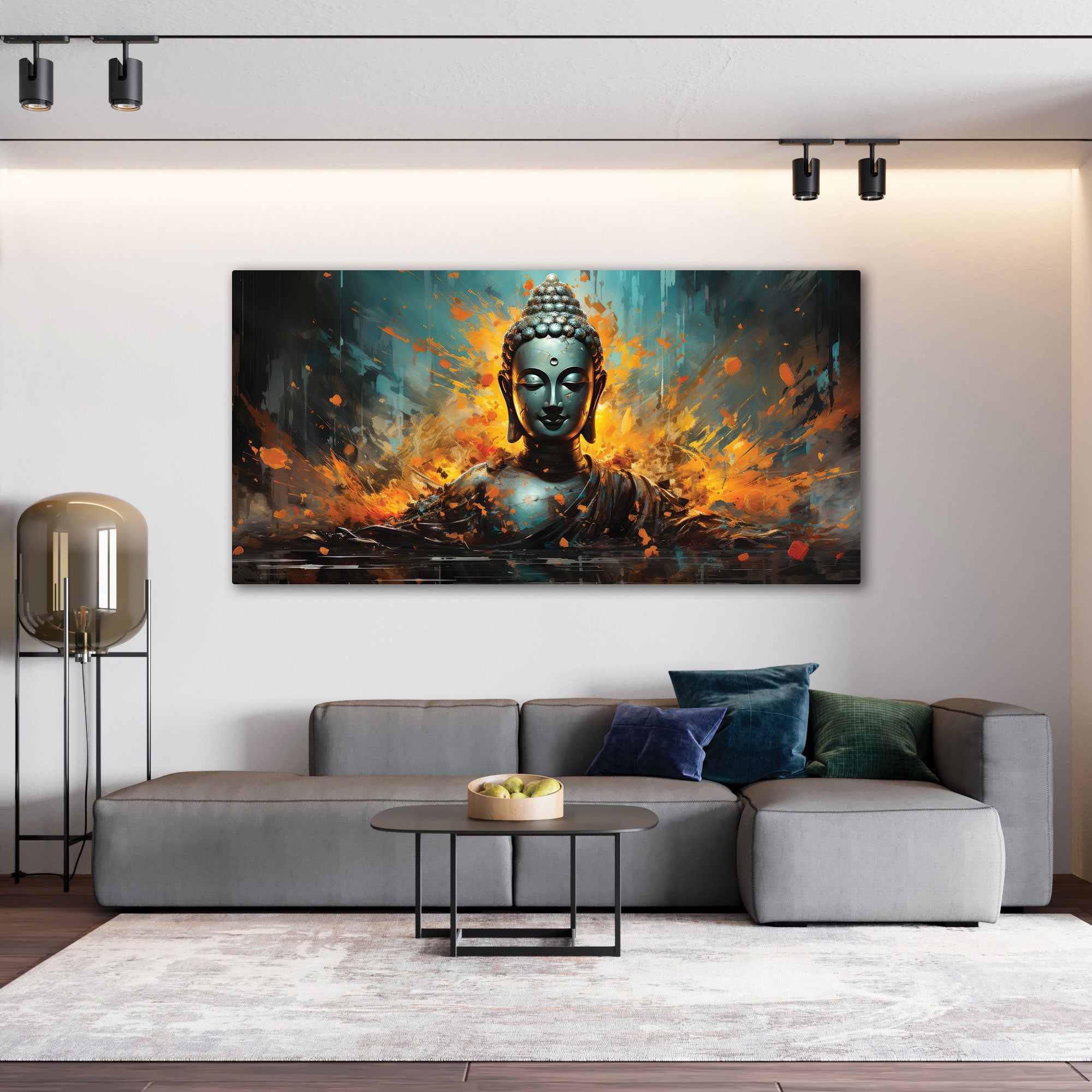 BudhhismAbstract Canvas painting with frame Big Size Wall Art for living room,Bedroom,Drawing room,Hotels