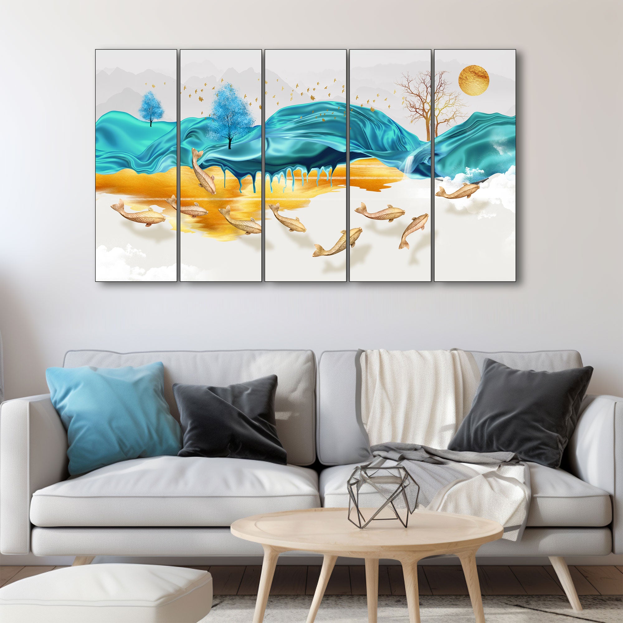 Nature Painting with frame Big Size Wall Art for living room,Bedroom,Drawing room,Hotels