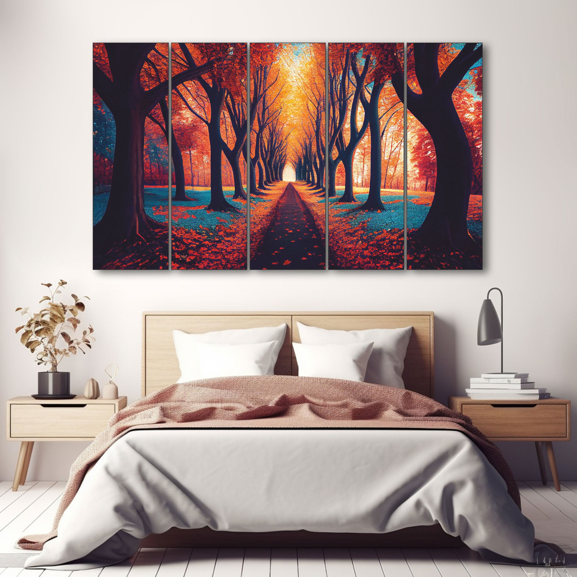 Trees Painting with frame Big Size Wall Art for living room,Bedroom,Drawing room,Hotels