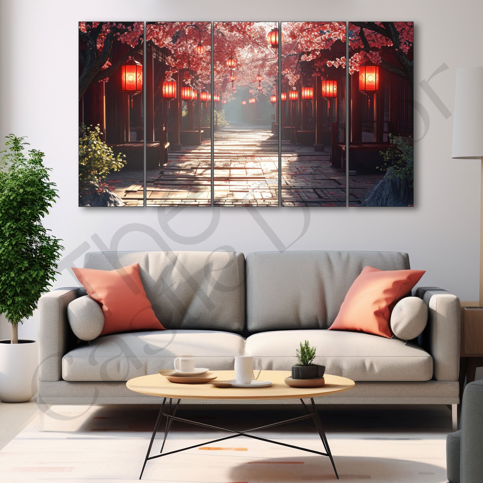 Japanese Painting with frame Big Size Wall Art for living room,Bedroom,Drawing room,Hotels