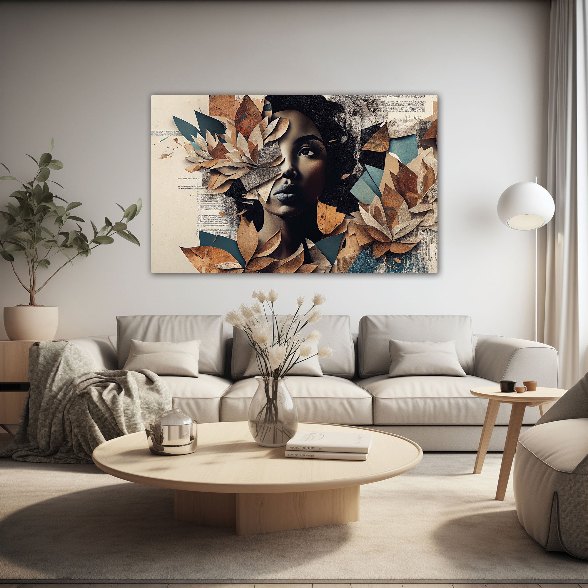 Women face Canvas painting with frame Big Size Wall Art for living room,Bedroom,Drawing room,Hotels