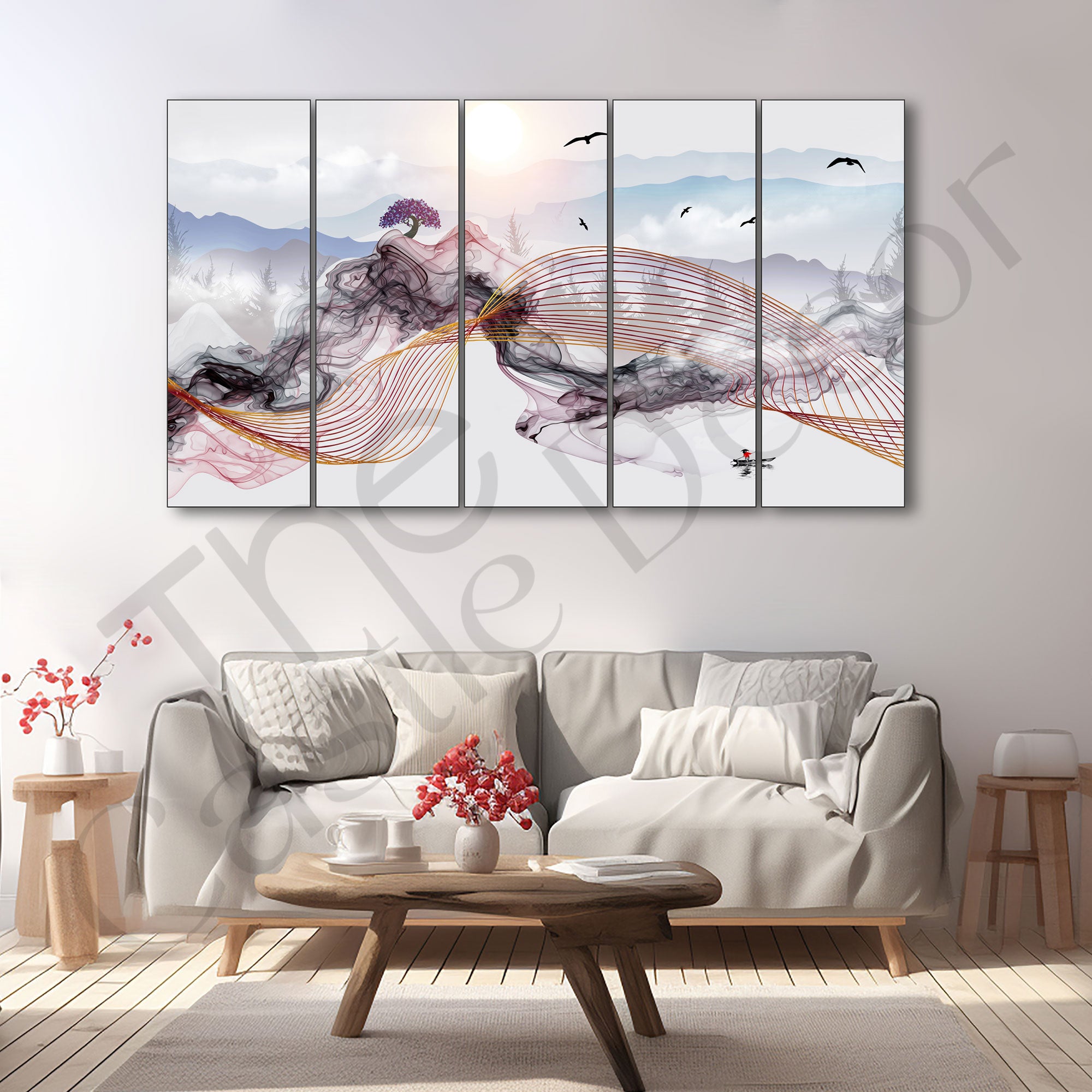 Nature Painting with frame Big Size Wall Art for living room,Bedroom,Drawing room,Hotels