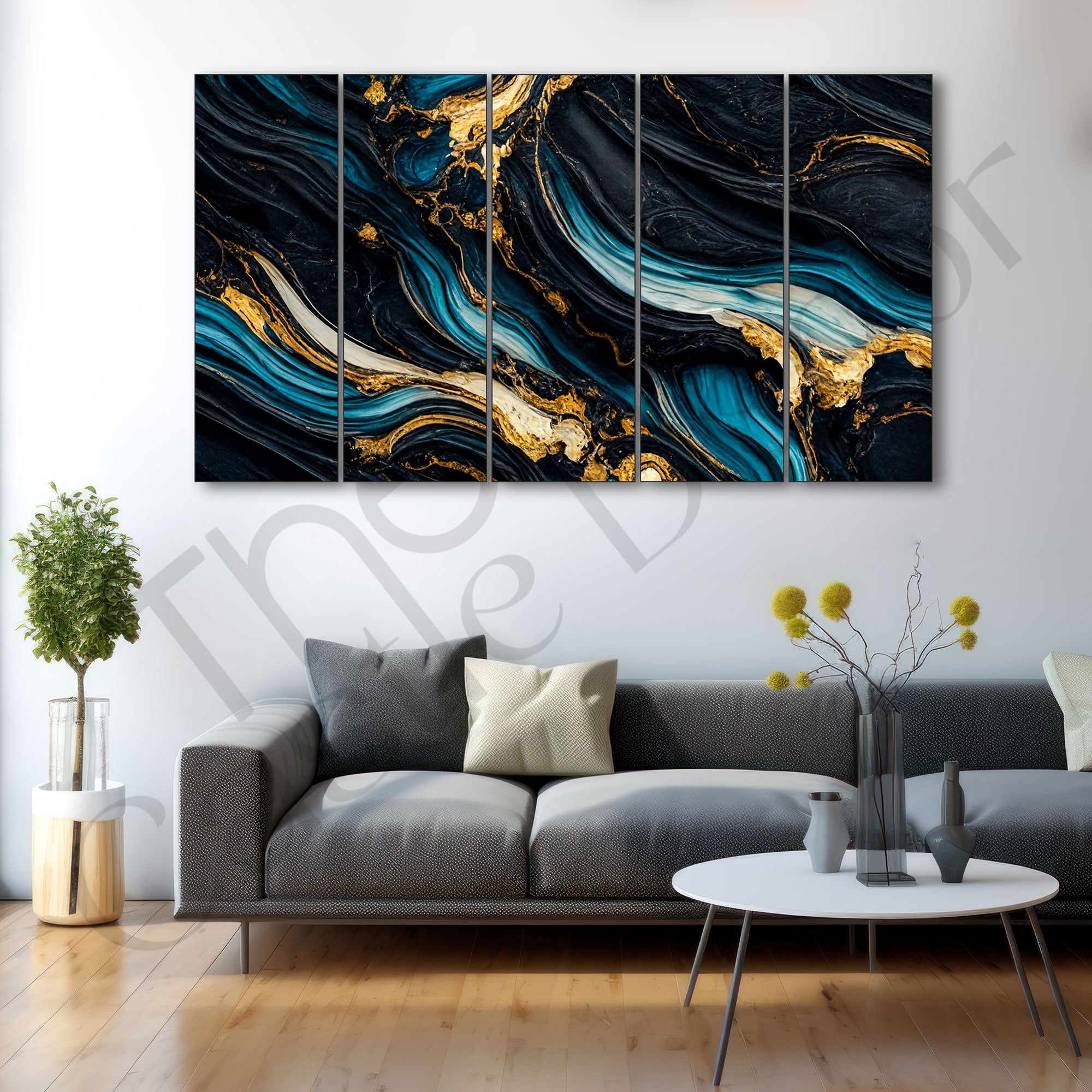 Marble Abstract Painting with frame Big Size Wall Art for living room,Bedroom,Drawing room,Hotels