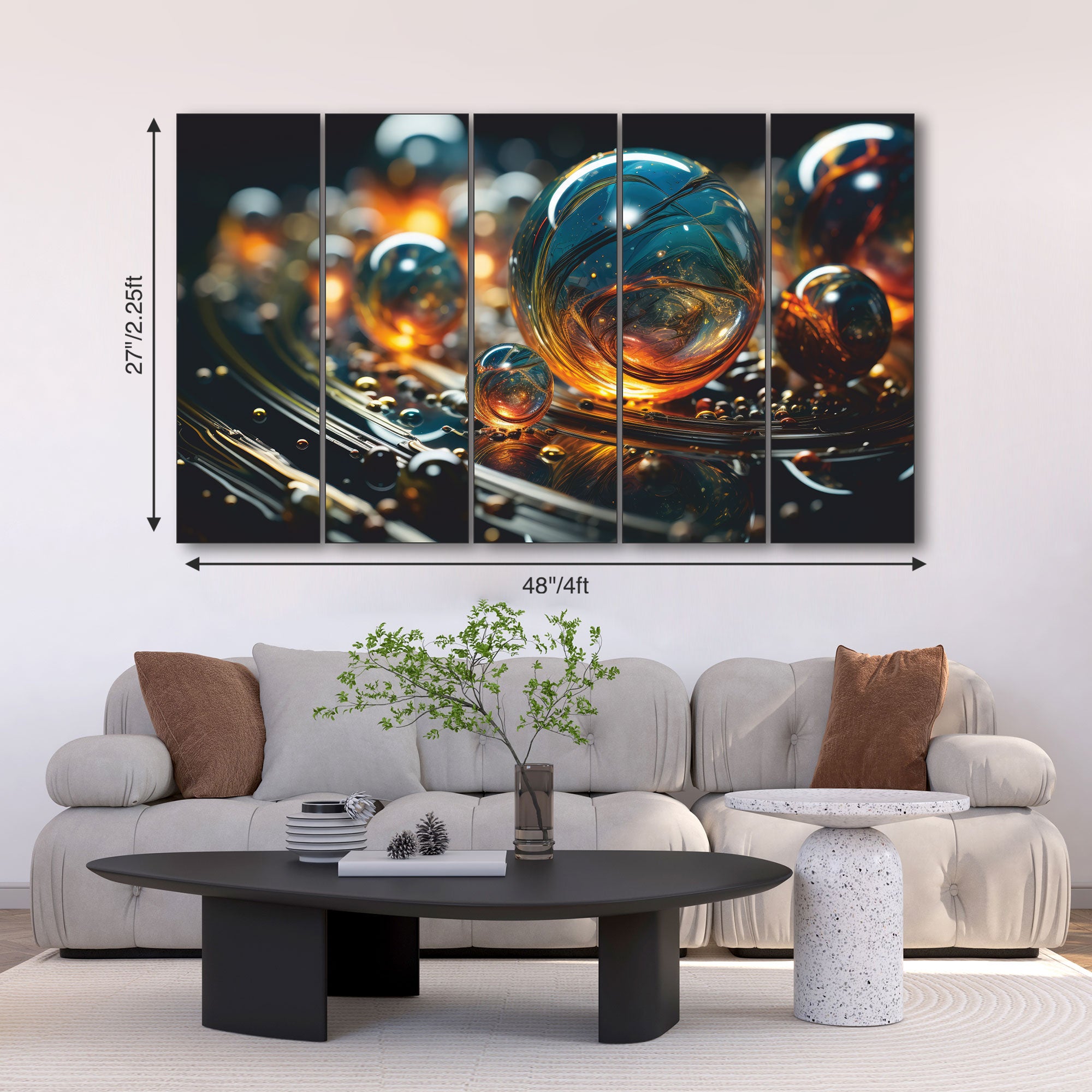 Abstract Painting with frame Big Size Wall Art for living room,Bedroom,Drawing room,Hotels