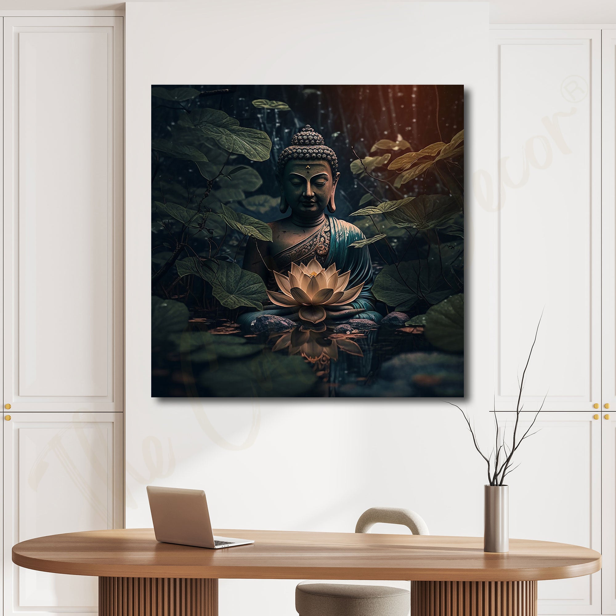 Budha painting with frame Big Size Wall Art for living room,Bedroom,Drawing room,Hotels