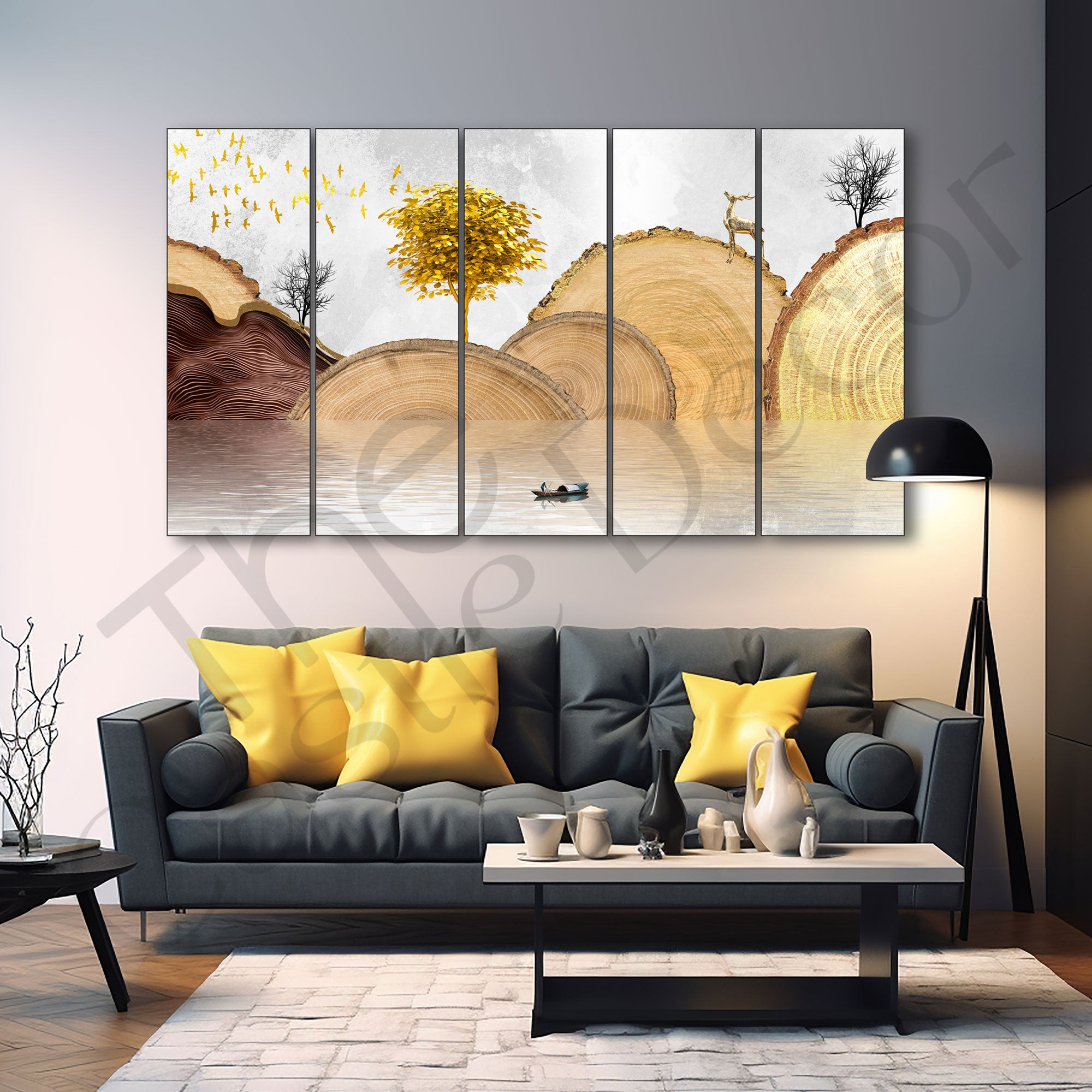 Nature Painting with frame Big Size Wall Art for living room,Bedroom,Drawing room,Hotels