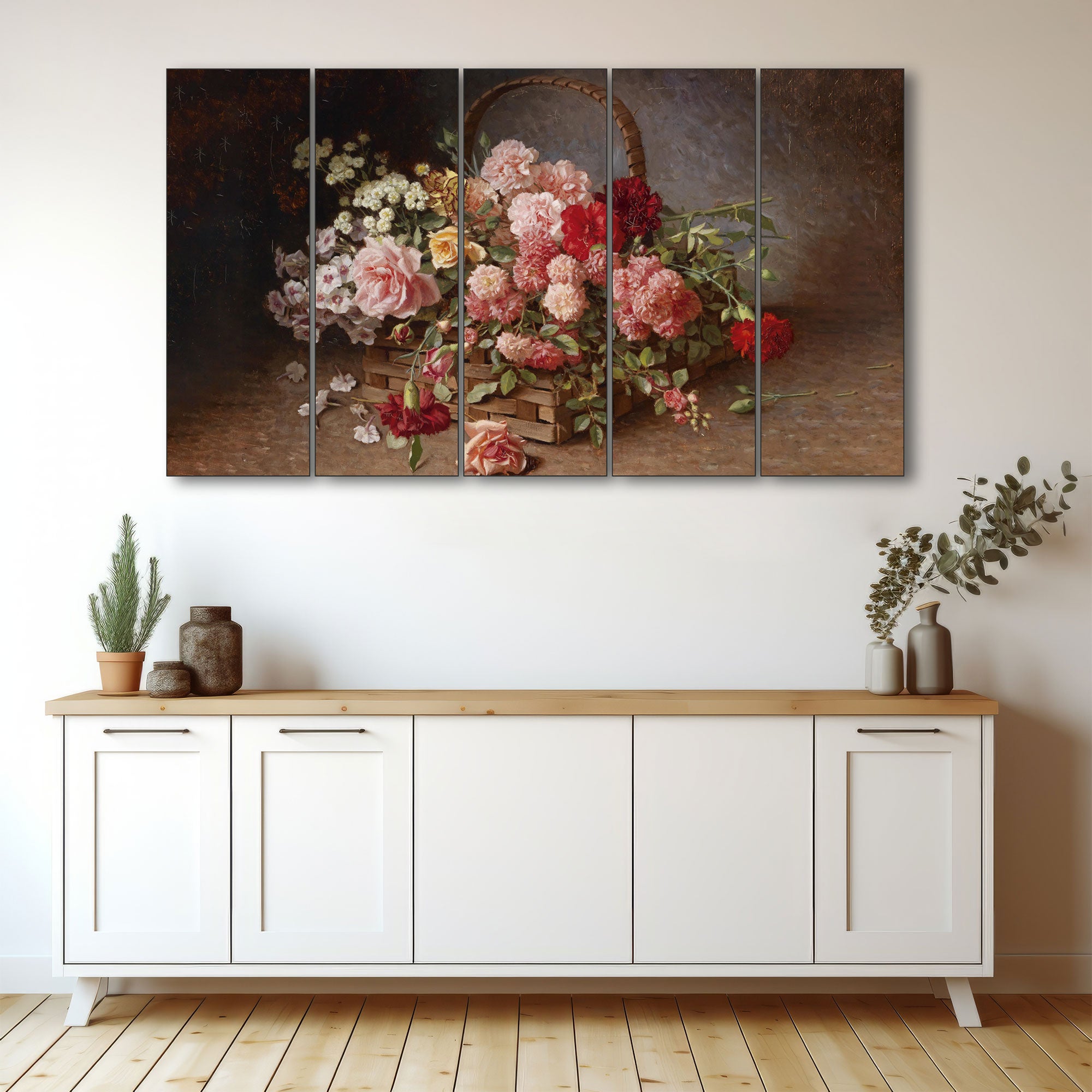 Flowers Painting with frame Big Size Wall Art for living room,Bedroom,Drawing room,Hotels