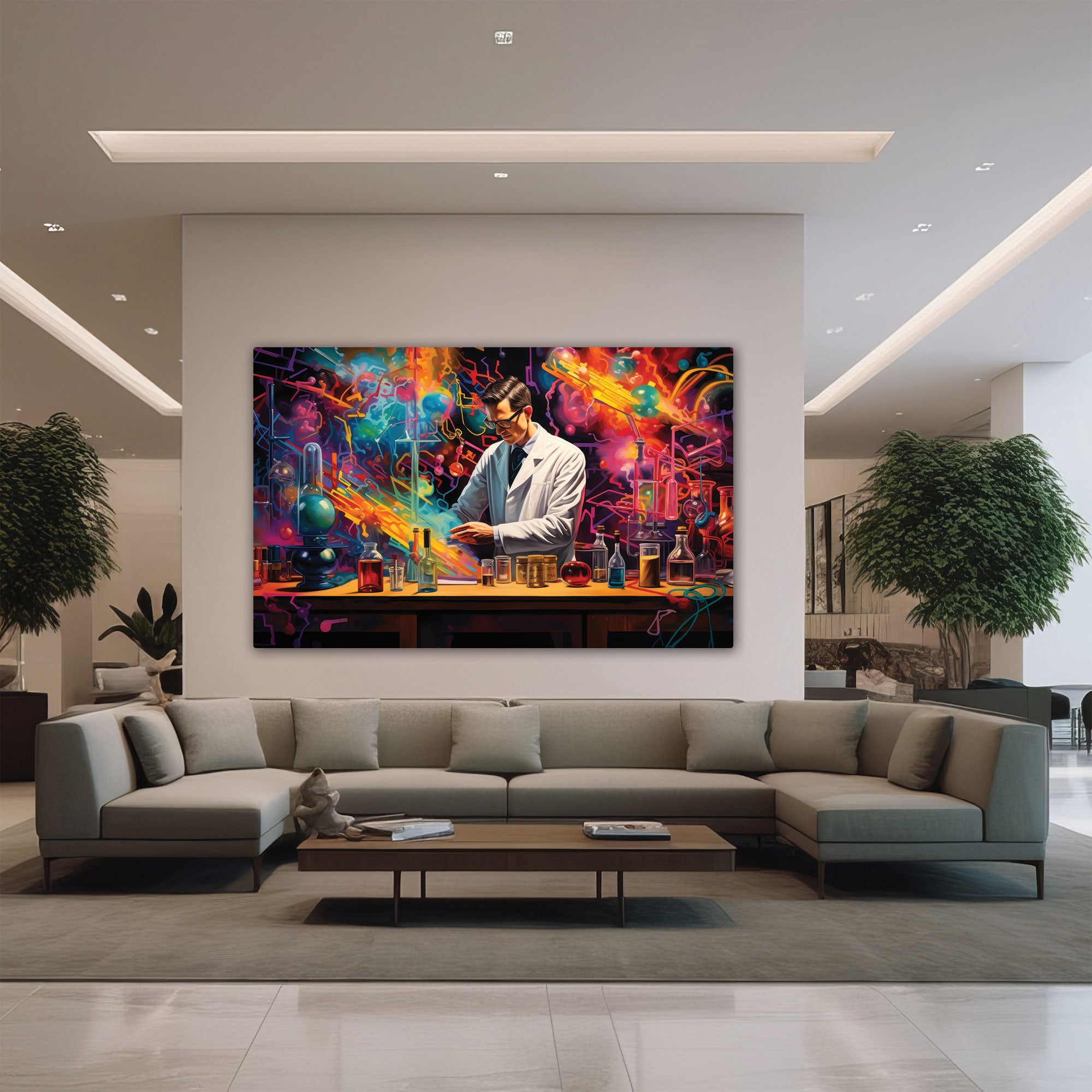 Doctor lab Canvas painting Big Size Wall Art for living room,Bedroom,Drawing room,Hotels